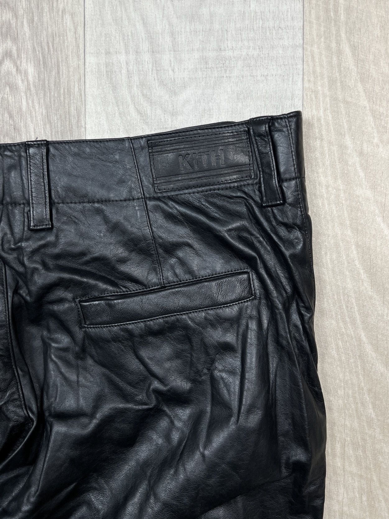 Kith KITH Made in USA Cowhide Leather Pants (Y0263) Size US 33 - 13 Thumbnail