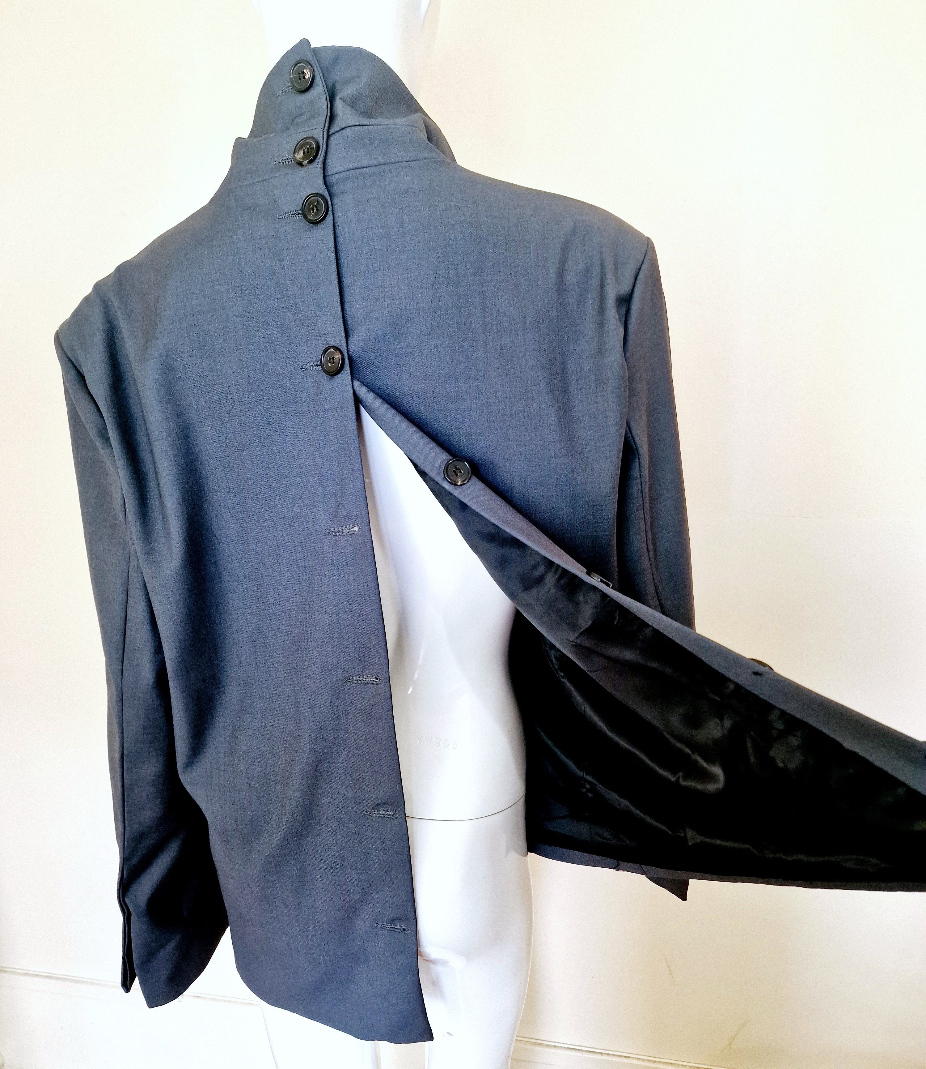 Y/Project Button Back Deconstucted Open Suit Blazer Jacket