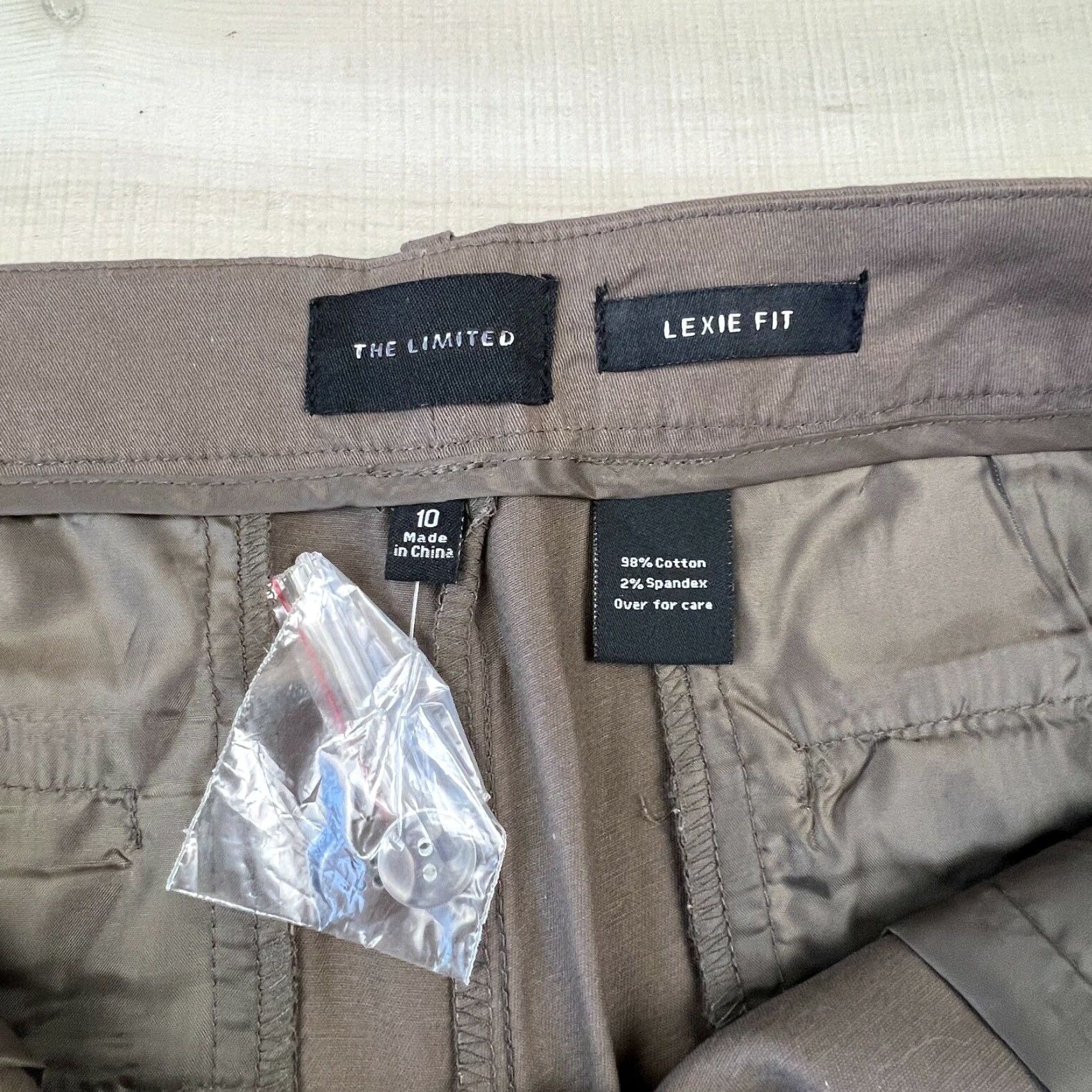 Vintage The Limited Women's Brown Cropped Pants 10 Lexie Fit Flat Front Crop Casual Size 32" / US 10 / IT 46 - 4 Thumbnail