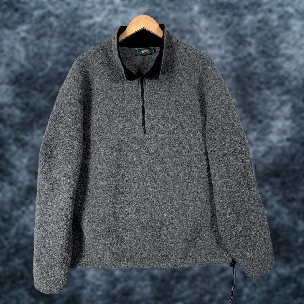 J.Crew VINTAGE J.CREW Oarsman Jacket Mens XL 1/4 Zip Fleece Pullover Sweatshirt Gray 90s Mens Size US XL / EU 56 / 4 - 1 Thumbnail