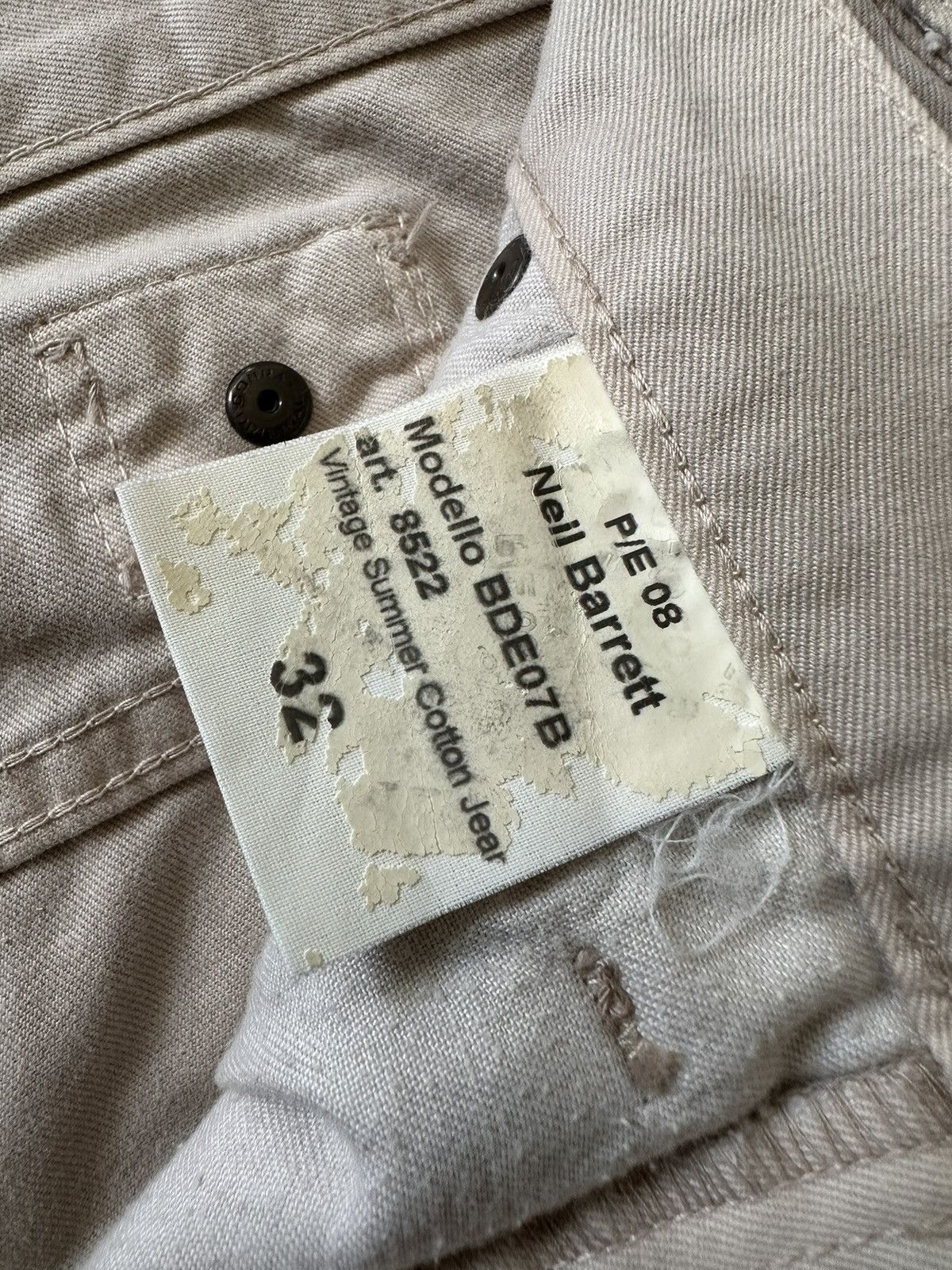 Neil Barrett A/W 2004 - Neil Barret buckle back hybrid pants Size US 33 - 14 Thumbnail
