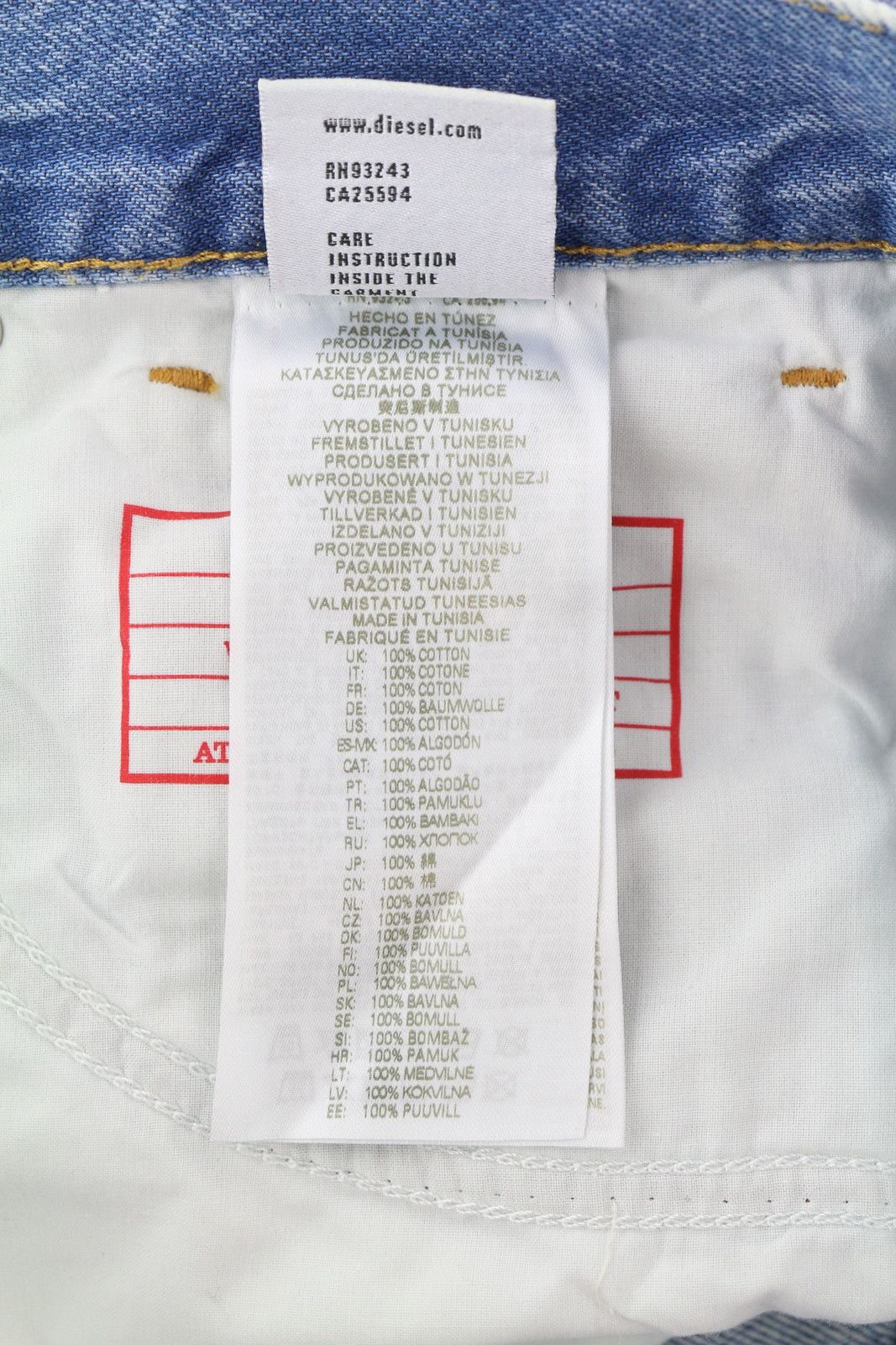 Diesel 1995 D-SARK 09I29 W32/L32 Blue Slim Straight 85406 Size US 32 / EU 48 - 9 Thumbnail