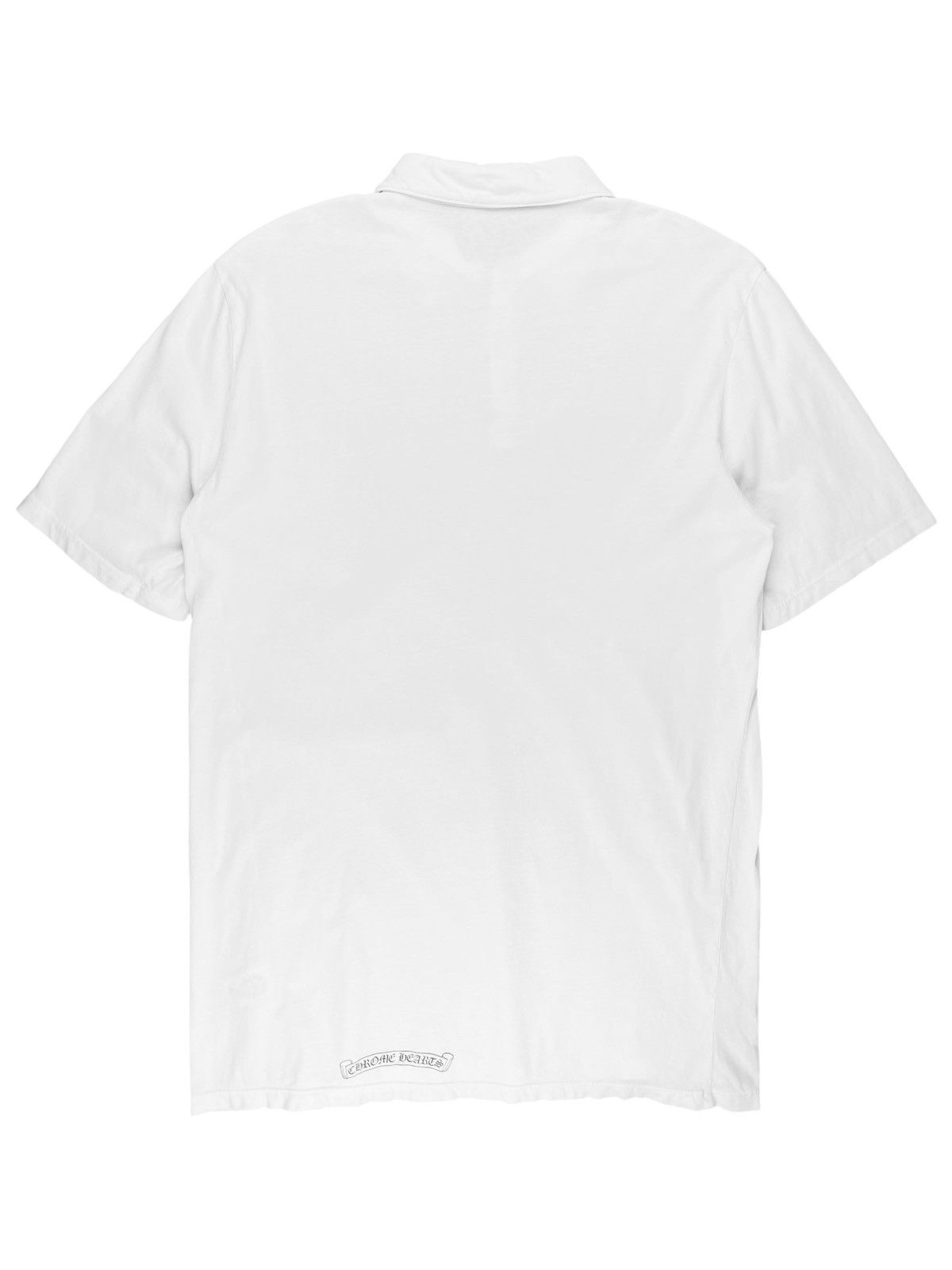 Chrome Hearts Chrome Hearts Vintage Silver Button Horseshoe Polo Tshirt Size US L / EU 52-54 / 3 - 2 Thumbnail