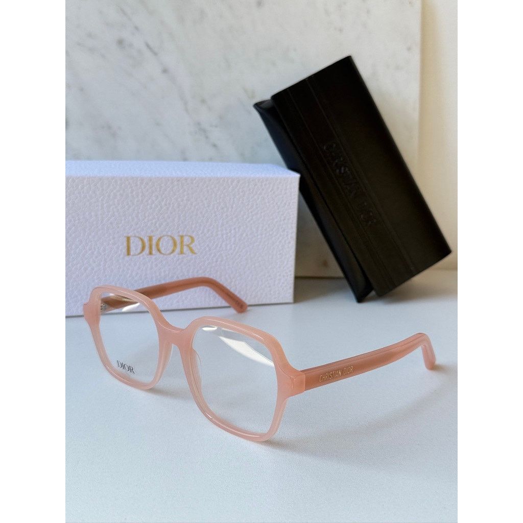 Dior NEW Dior DiorMidnightO S1I Square Eyeglasses Frames in Pink Size ONE SIZE - 3 Thumbnail