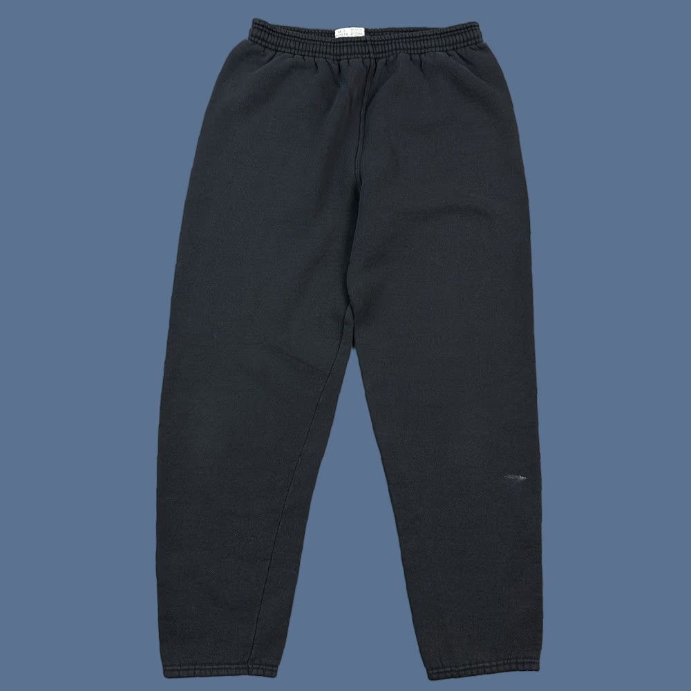 Soffe VINTAGE Soffe Pants Mens Medium Black Fleece Jogger Drawstring USA Made 90s Size US 31 - 1 Thumbnail