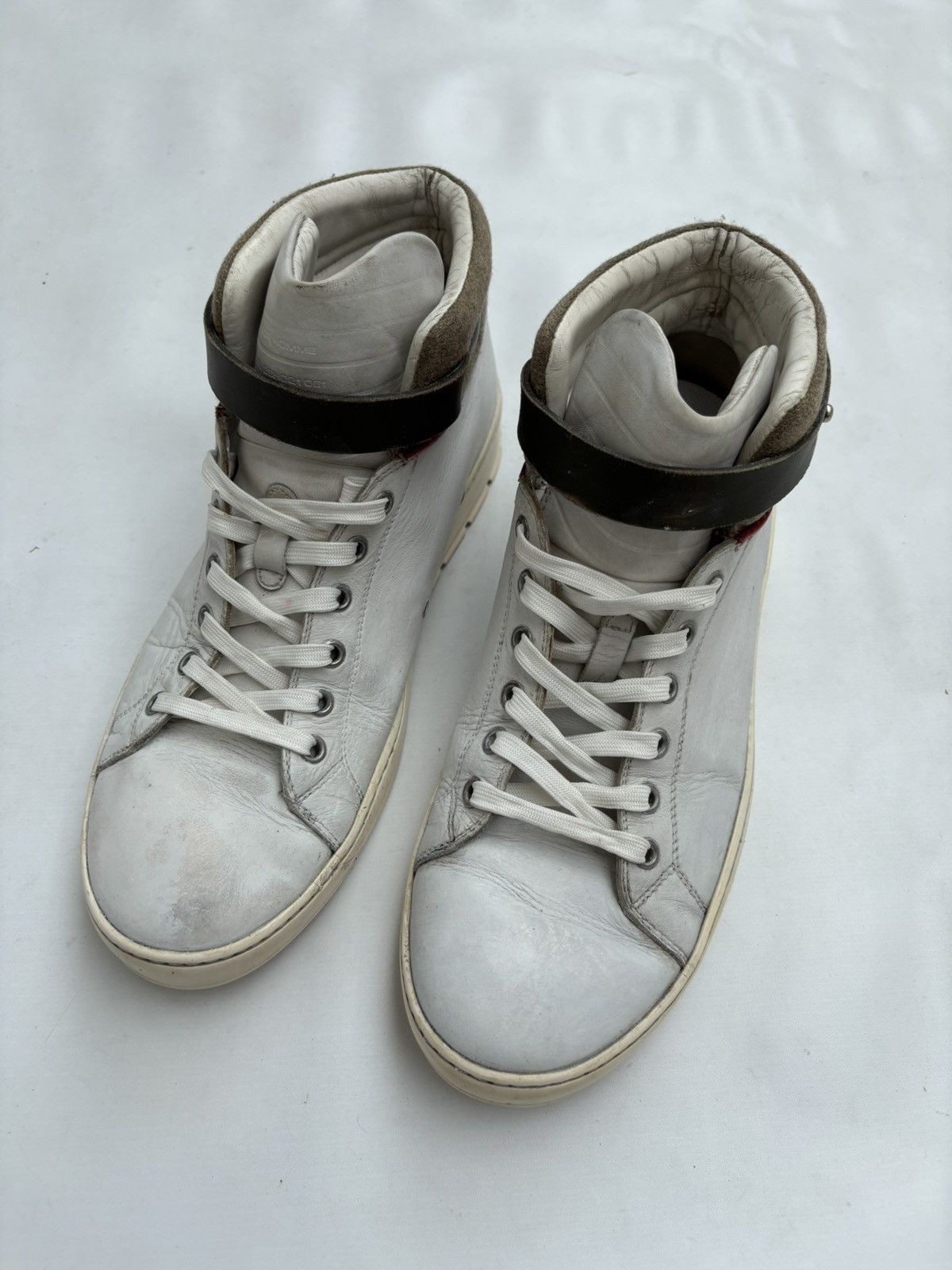 Dior × Hedi Slimane DIOR HOMME Leather High Top Sneakers Size US 7.5 / EU 40-41 - 4 Thumbnail