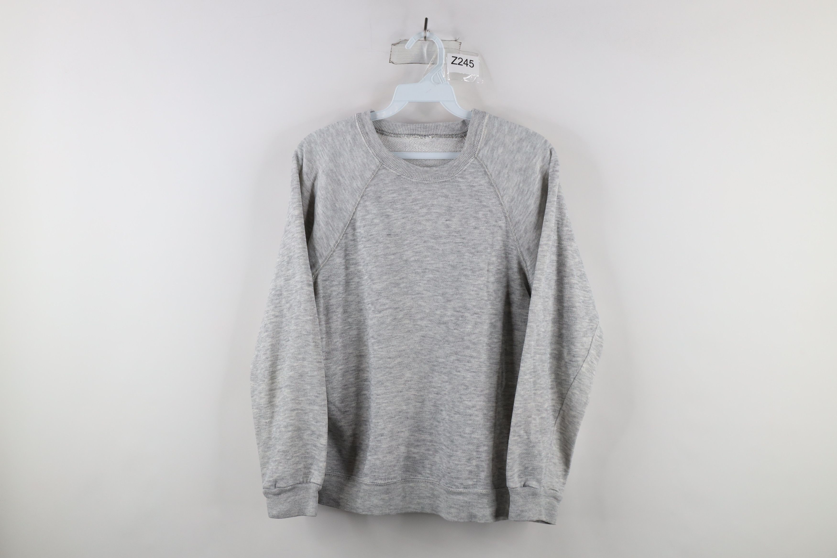 image of Vintage 70's Streetwear Crewneck Sweatshirt Heather Gray in Grey, Women's (Size Small)