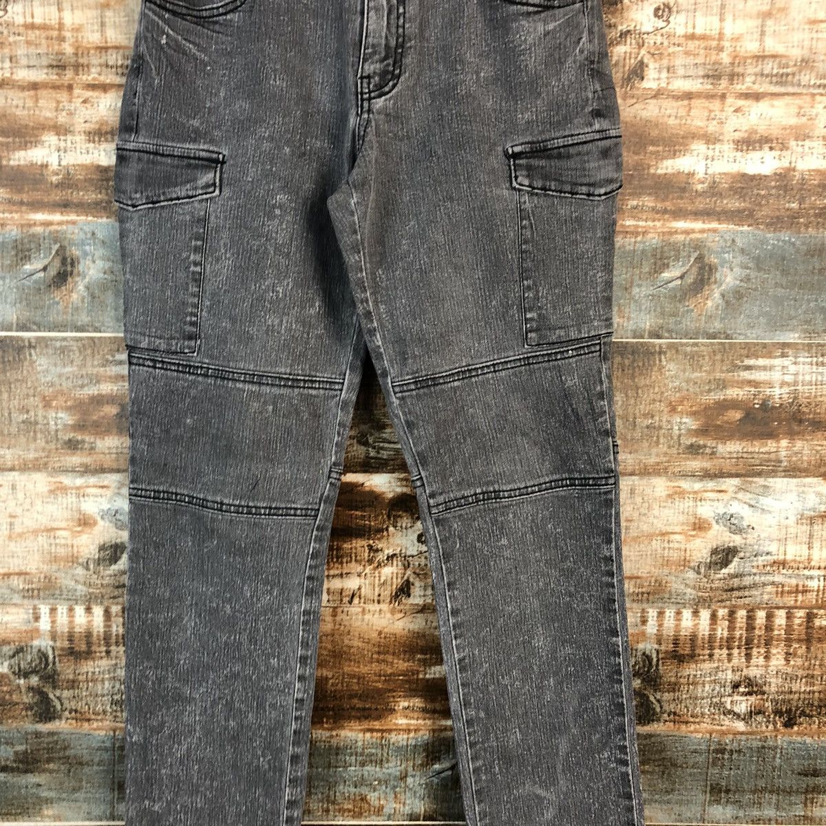 Japanese Brand Bang Bang Grey utility tactical cargo Pants #A2390 Size US 27 - 5 Thumbnail