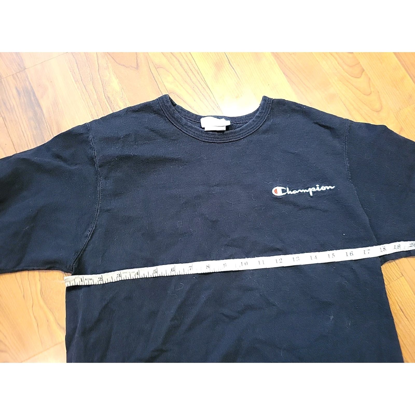 Champion VINTAGE Champion T-Shirt Men Large Black Short Sleeve Embroidered Logo Size US L / EU 52-54 / 3 - 6 Thumbnail