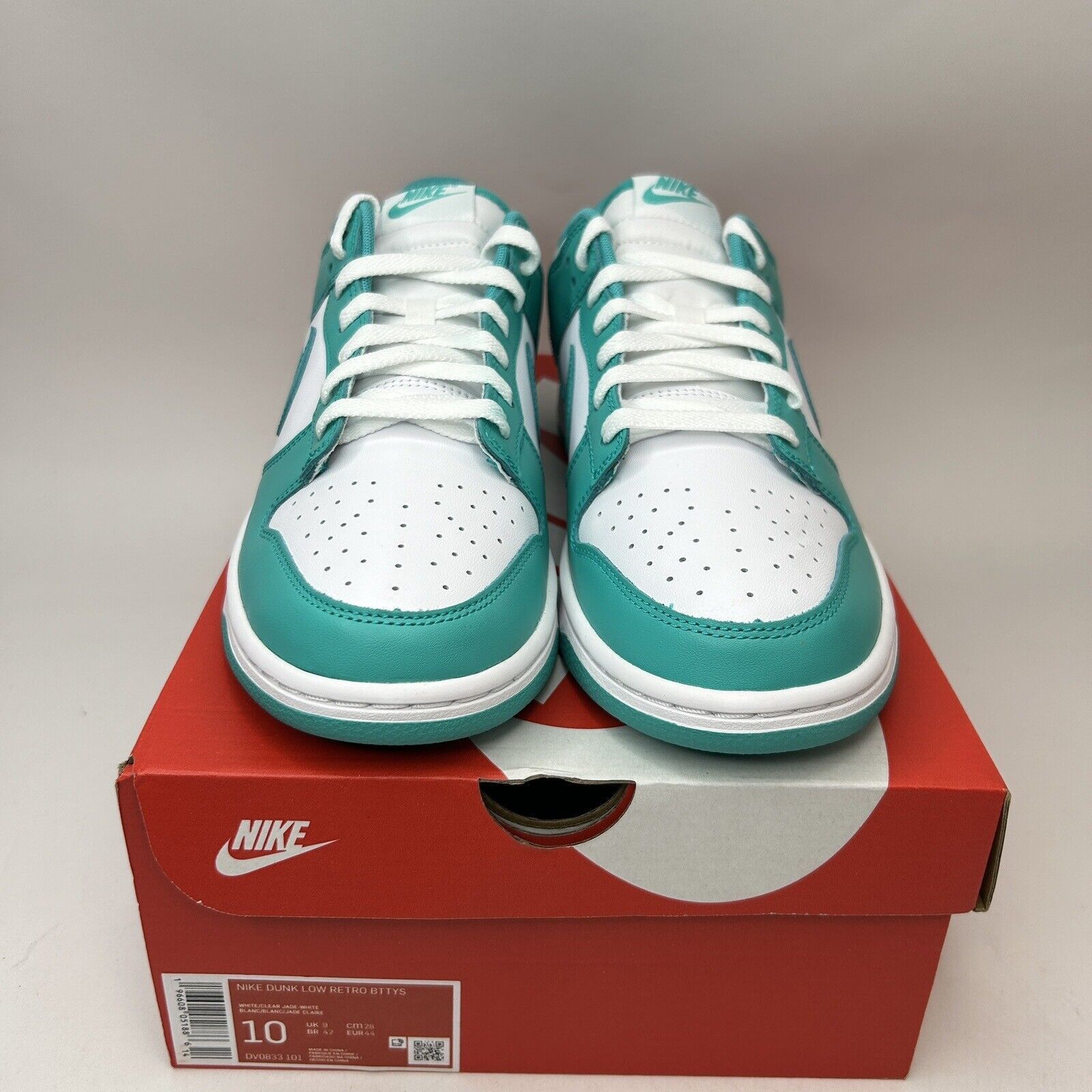 Nike Nike Dunk Low Retro BTTYS “White Clear Jade” 2023 Size US 10 / EU 43 - 2 Thumbnail