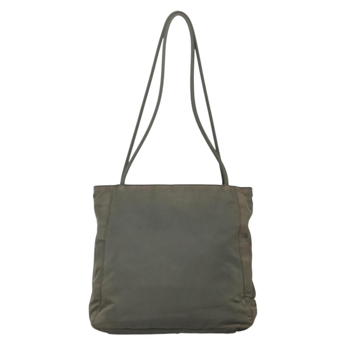 Prada PRADA Tote Bag Nylon Khaki Silver Size ONE SIZE - 3 Thumbnail