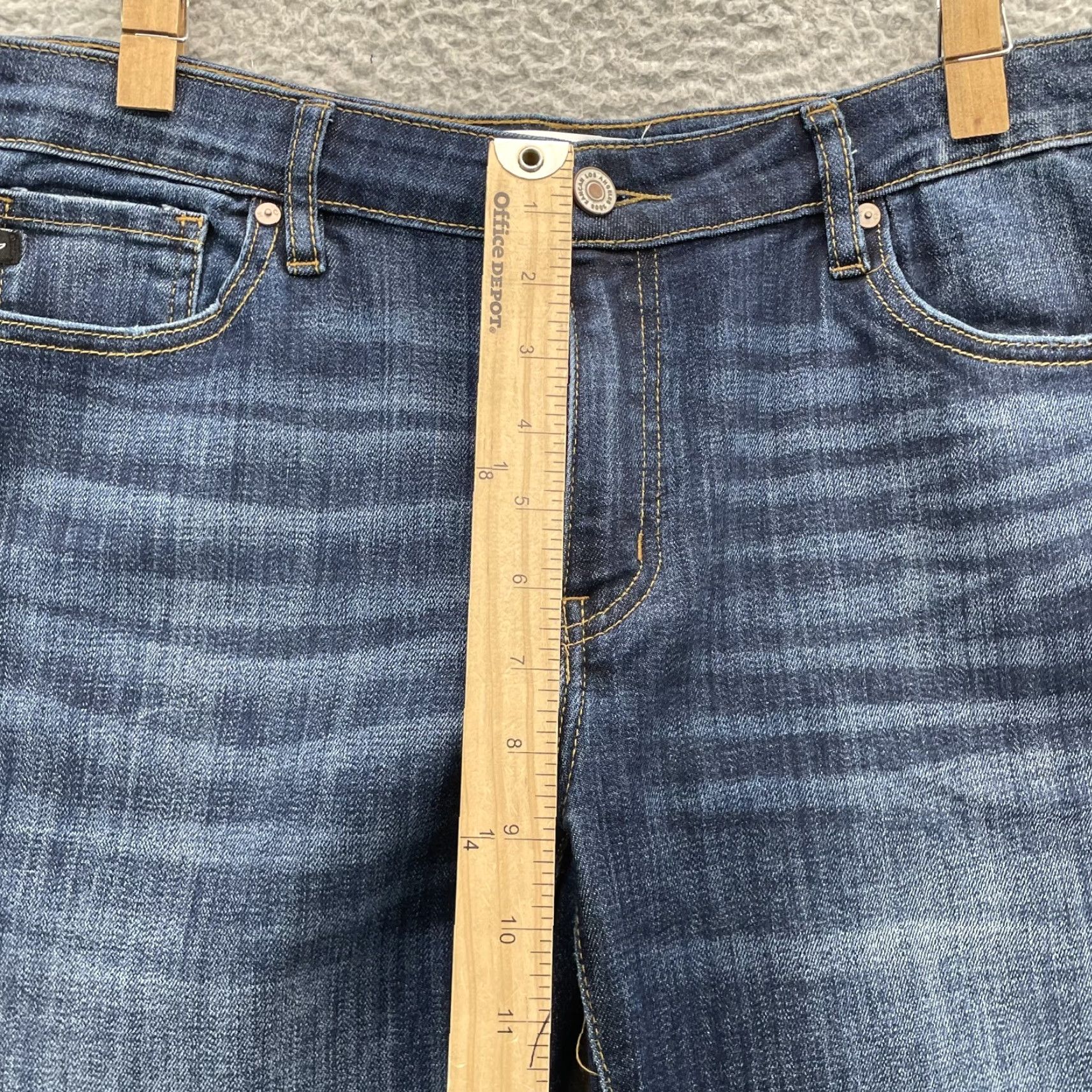 Vintage KanCanJeans Women's 33x30 Whisker Skinny Preppy Y2k Basics Indie Denim Jeans Blue Slim Modern Bohemian 2010s Tumblr School Rocker Academia Womens Men? Size 24" / US 00 / IT 34 - 5 Thumbnail