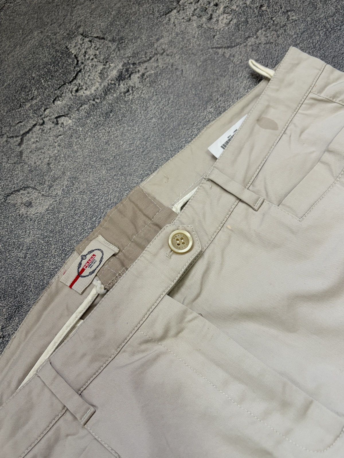 Prada PRADA Milano Beige Cotton Chino Designer Trousers IT 46 Size 32" / US 10 / IT 46 - 13 Thumbnail