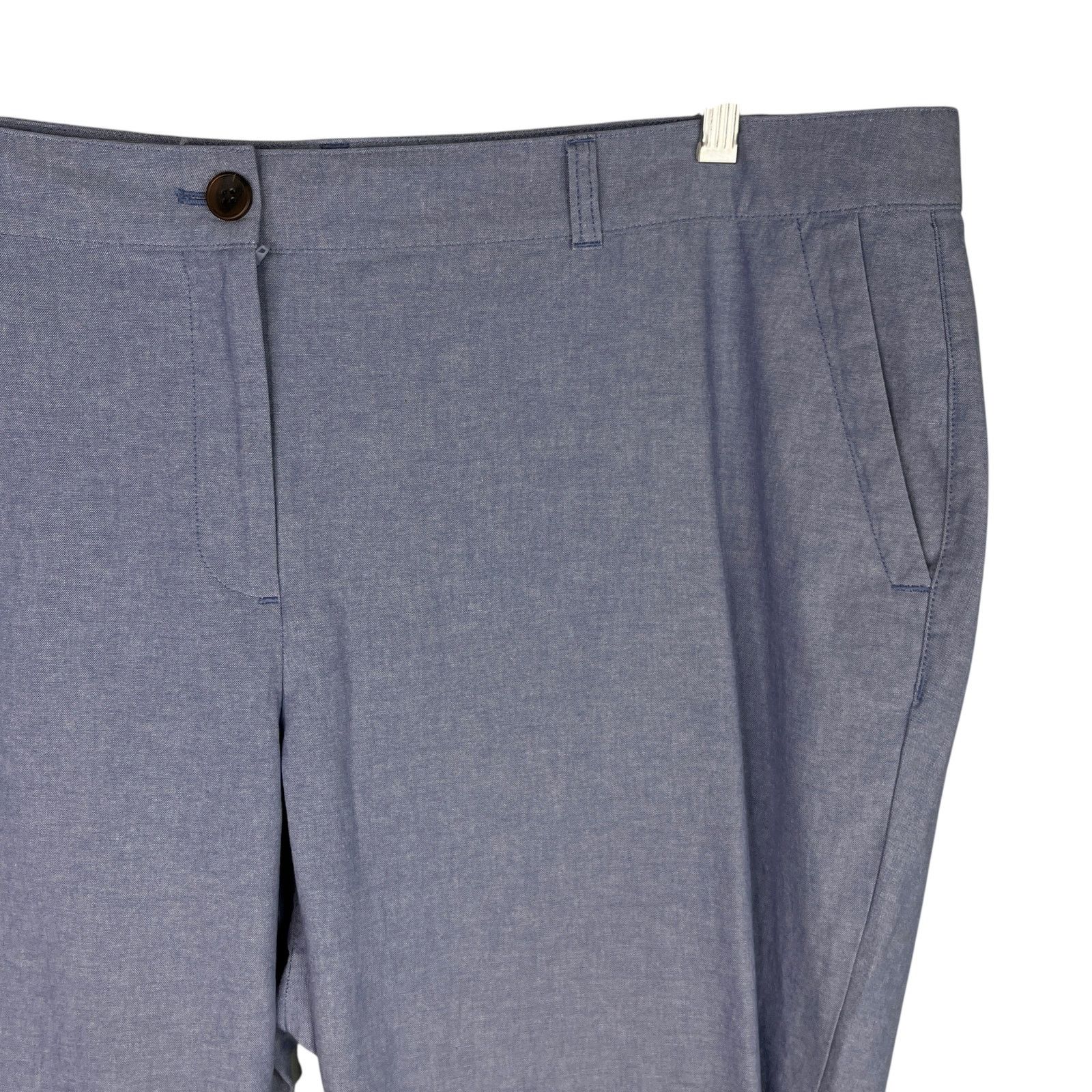 Other Talbots Plus Womens Pants 18W Light Blue Cotton Lightweight Size 40" / US 18 - 4 Thumbnail