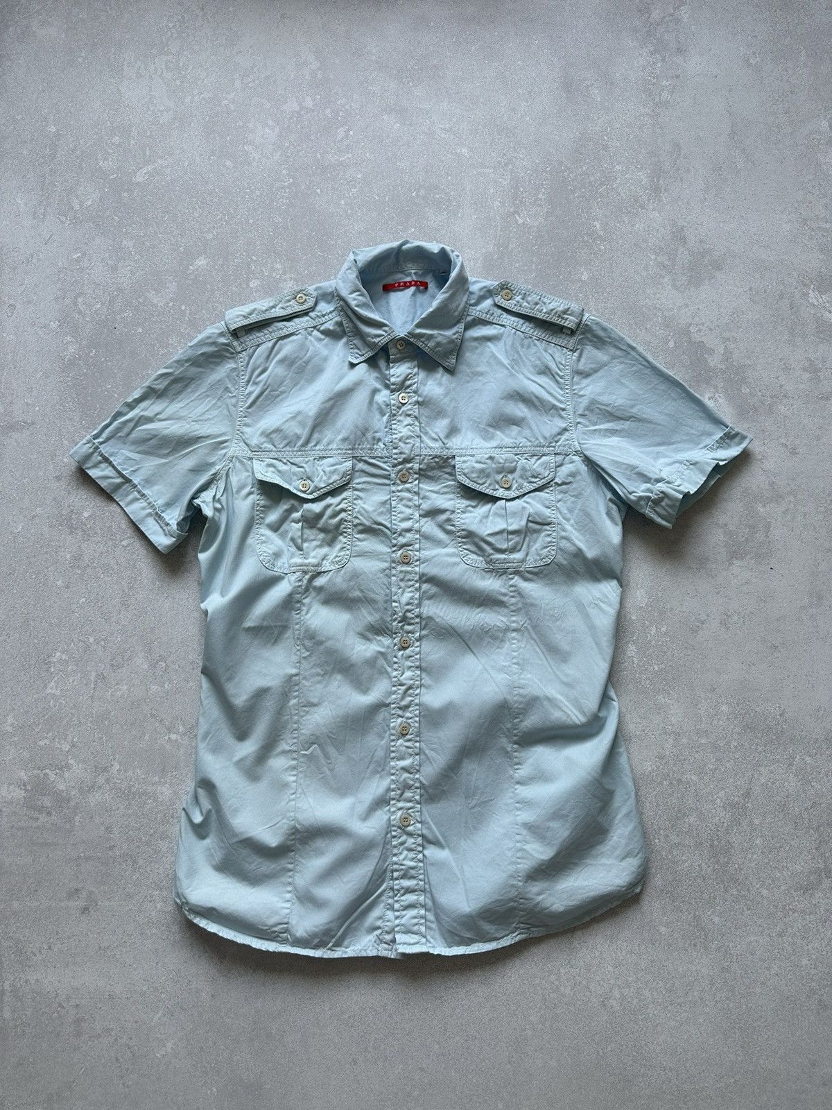 Prada short sleeve shirts for women Prada Blue size 39 Size M / US 6-8 / IT 42-44 - 1 Thumbnail