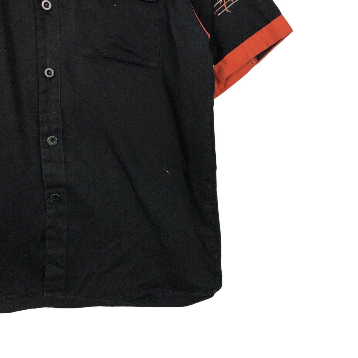 Harley Davidson 📌Vintage Work Shirt Bowling Racing Harley Davidson Big Logo Size US L / EU 52-54 / 3 - 6 Thumbnail