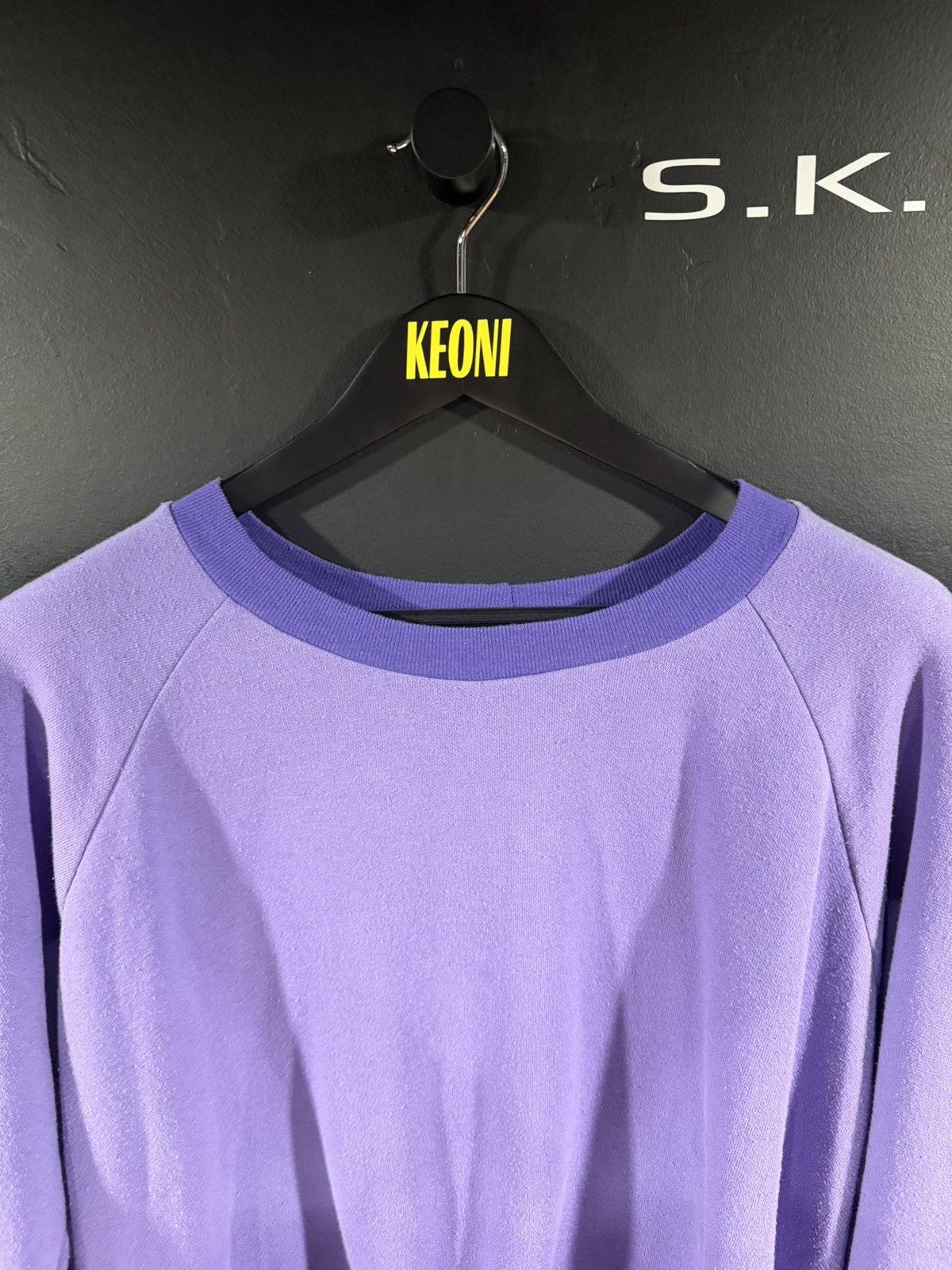 Vintage 1980s Vintage Purple Sun Faded Grunge Boxy Sweatshirt XL Size US XL / EU 56 / 4 - 3 Thumbnail