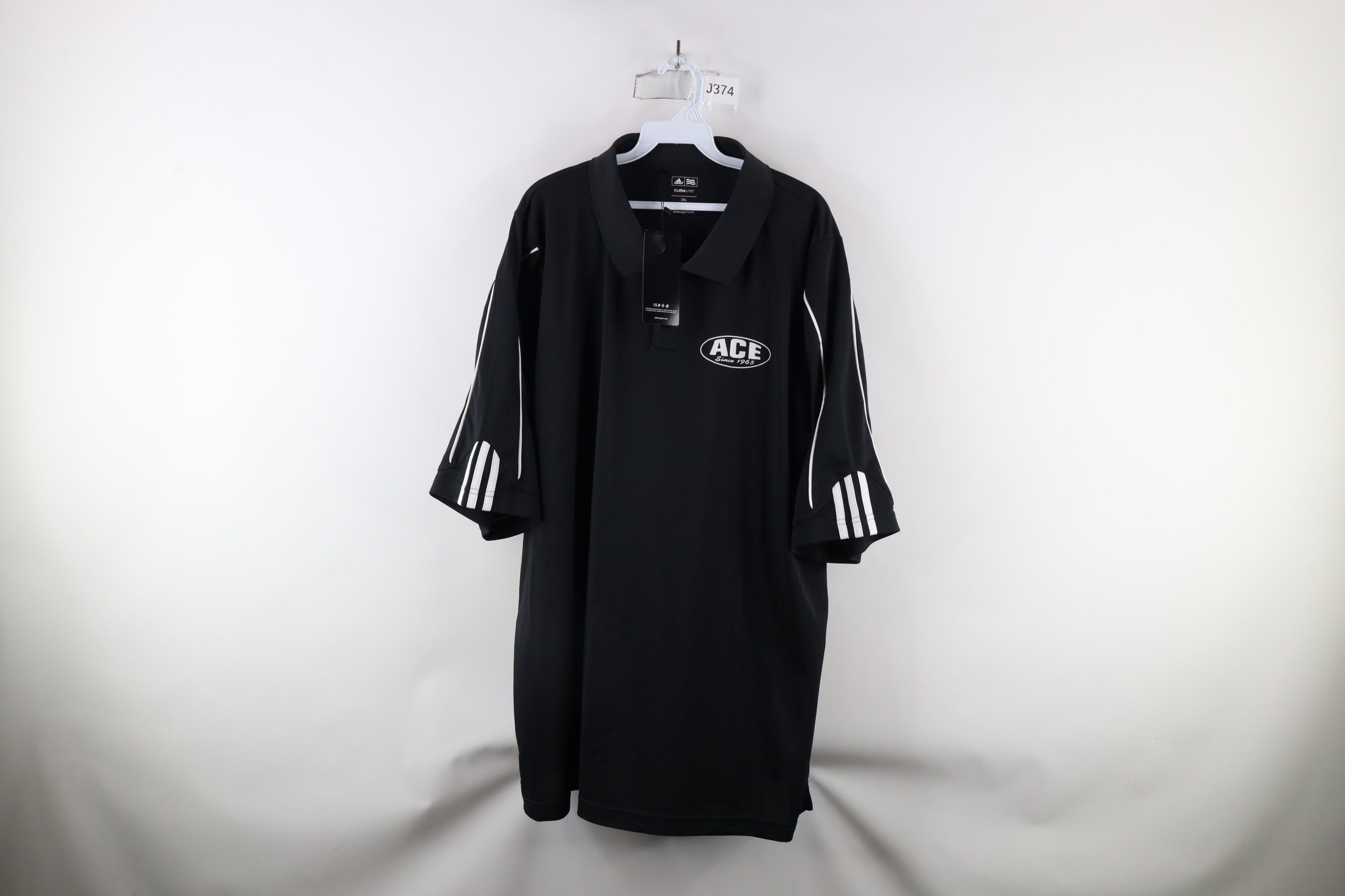 Adidas × Vintage New Adidas Golf Diversified Services Collared Polo Shirt Size US XXL / EU 58 / 5 - 1 Thumbnail