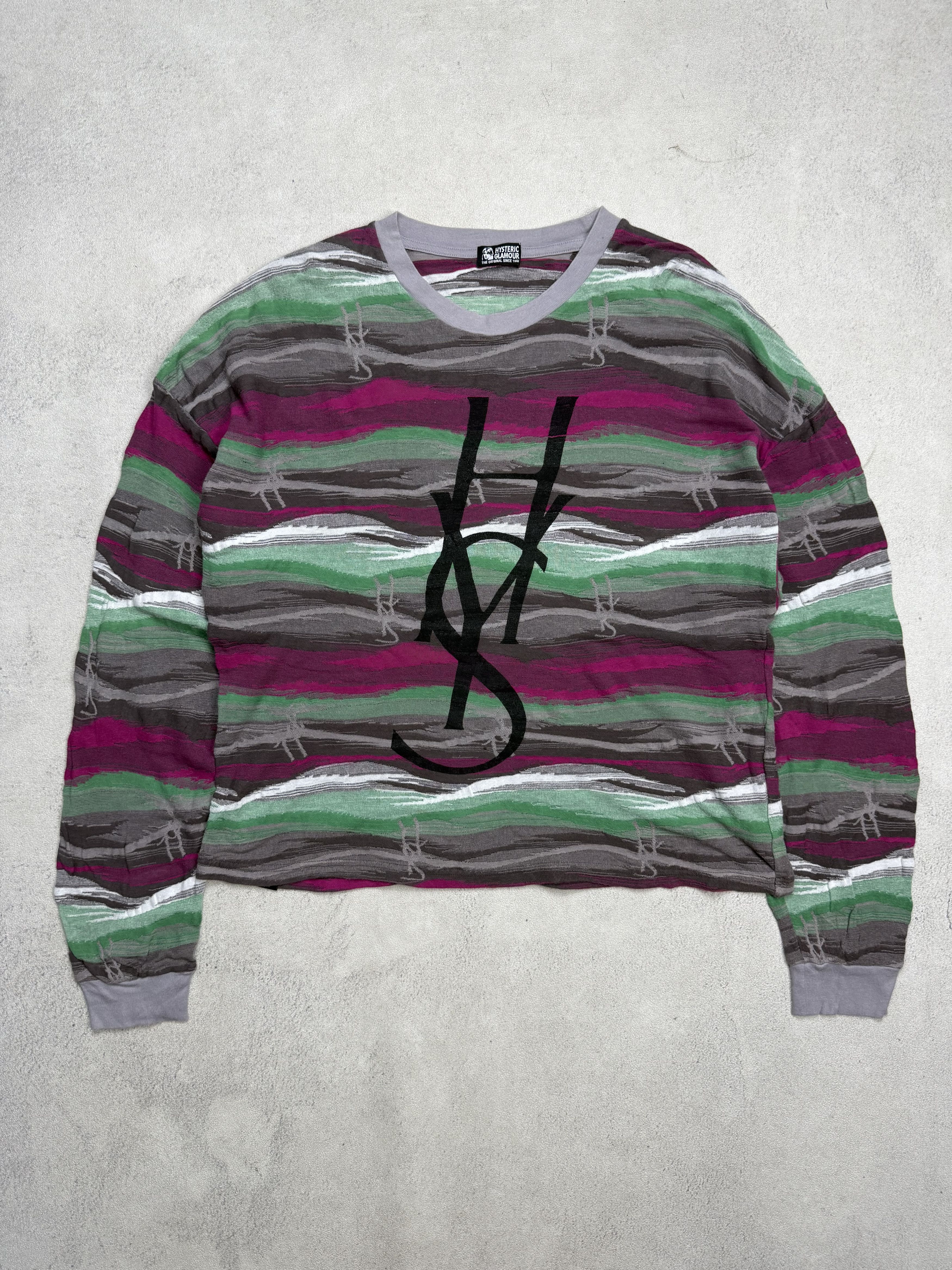 Hysteric Glamour Hysteric Glamour YSL Logo Multicolor Boxy Sweater Size US M / EU 48-50 / 2 - 1 Thumbnail
