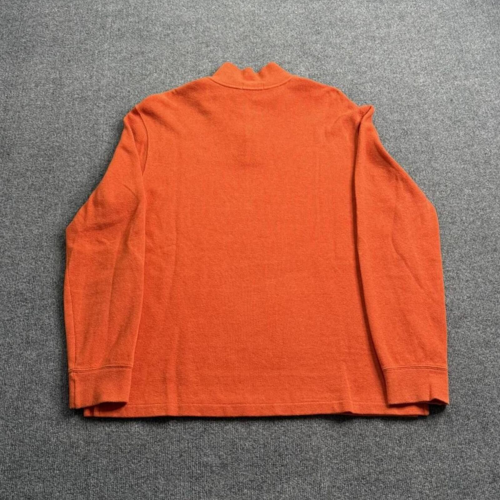 Polo Ralph Lauren Polo Ralph Lauren 1/4 Zip Pullover Sweatshirt Mens XL Orange Size US XL / EU 56 / 4 - 2 Thumbnail