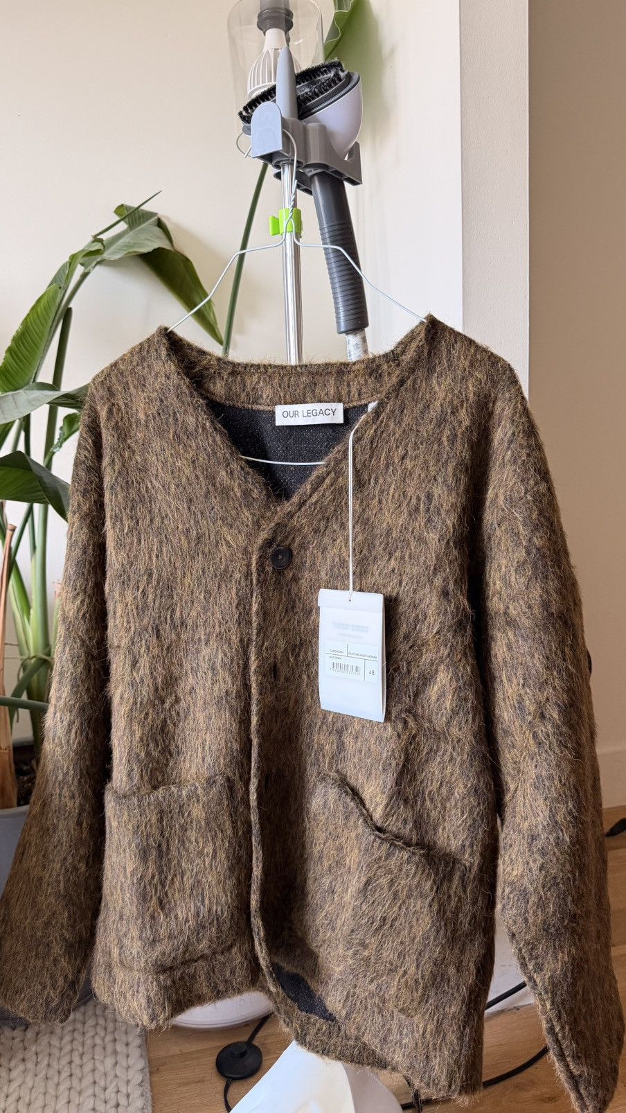 Our Legacy Our Legacy olive melange mohair sweater Size US M / EU 48-50 / 2 - 2 Thumbnail