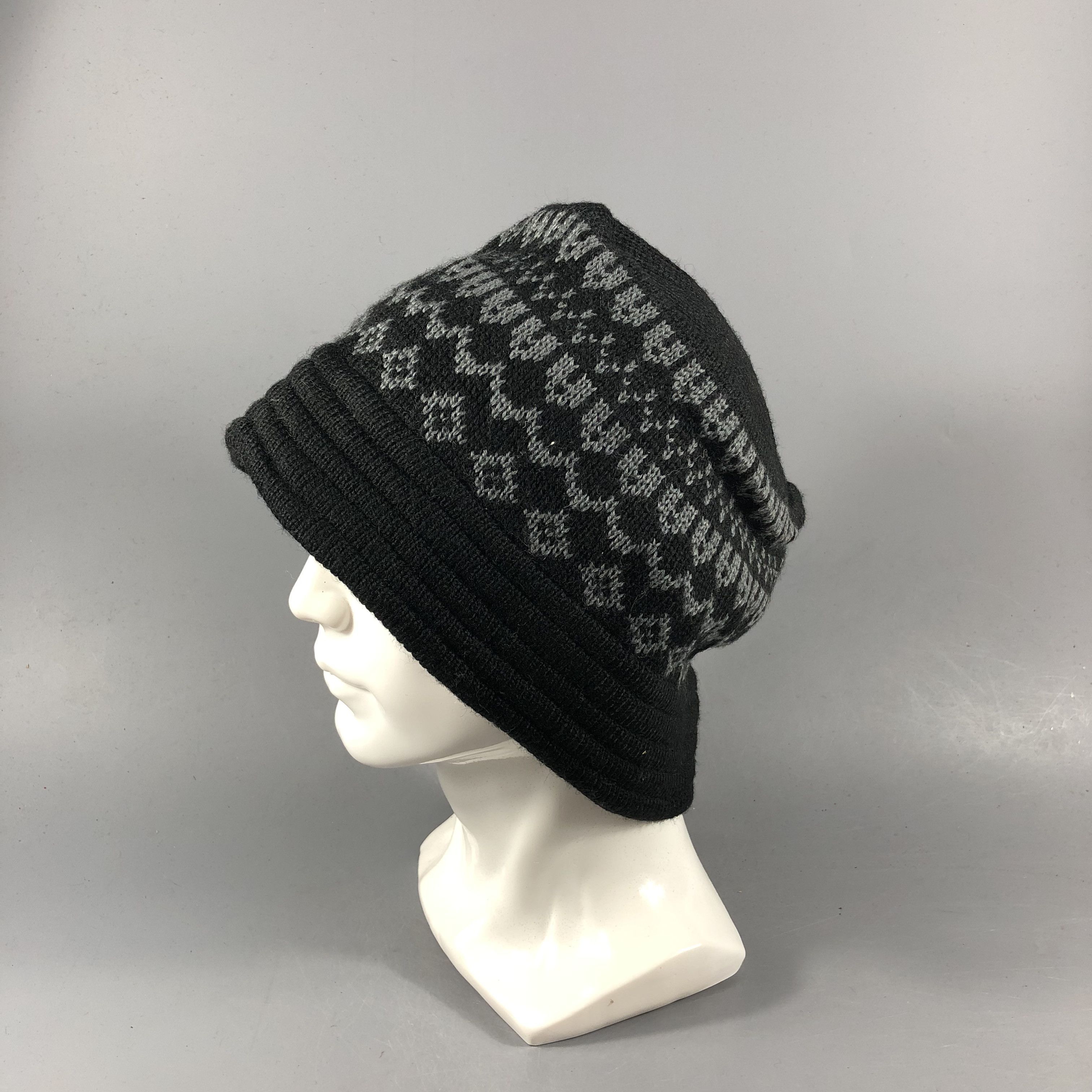 Japanese Brand Unknown Navajo Wool Bucket Hat Beanie Snowcap Snow Hat B835 Size ONE SIZE - 1 Thumbnail