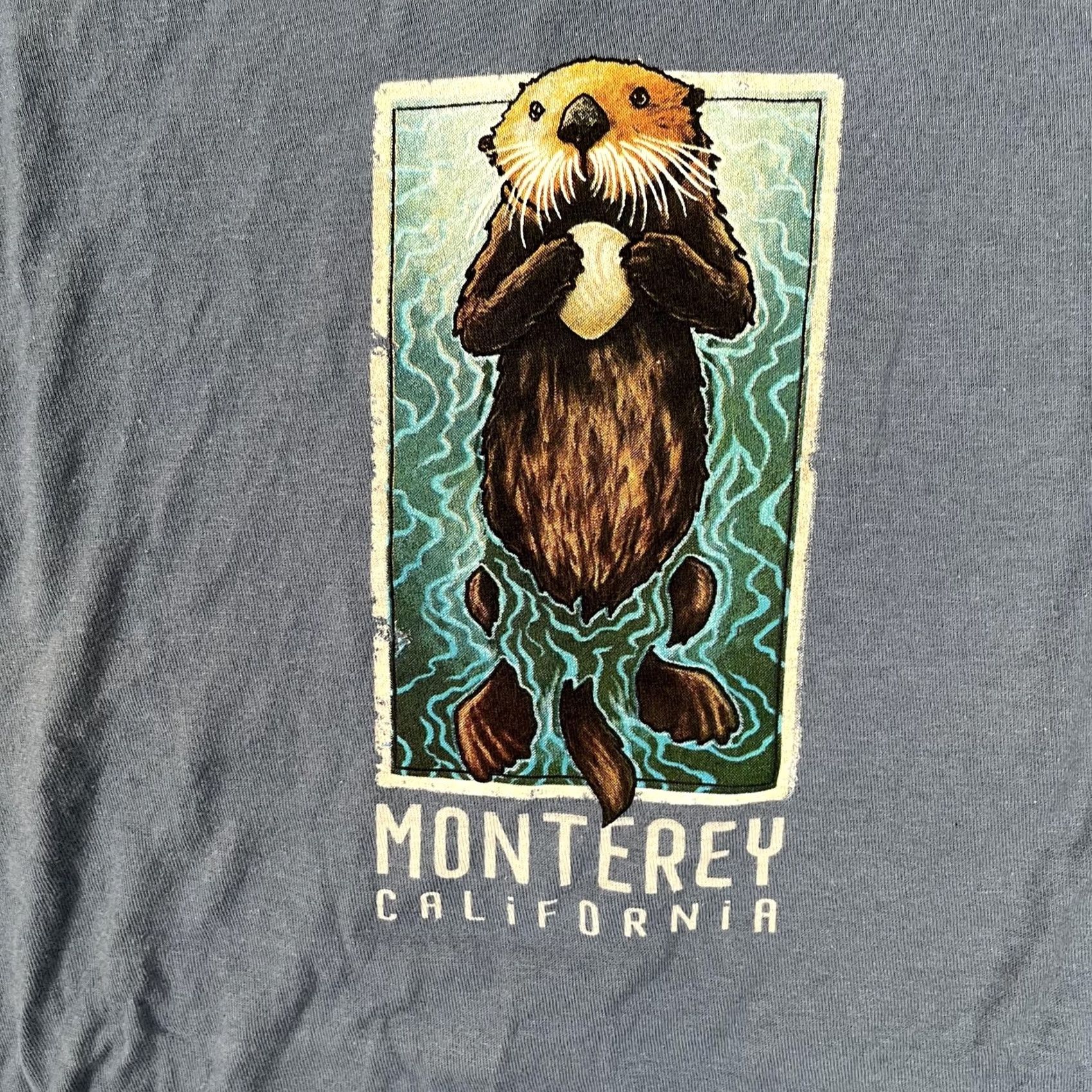 Vintage VINTAGE Monterey California Sea Otter T-Shirt Mens XL Blue Duck Co Graphic Size US XL / EU 56 / 4 - 2 Thumbnail
