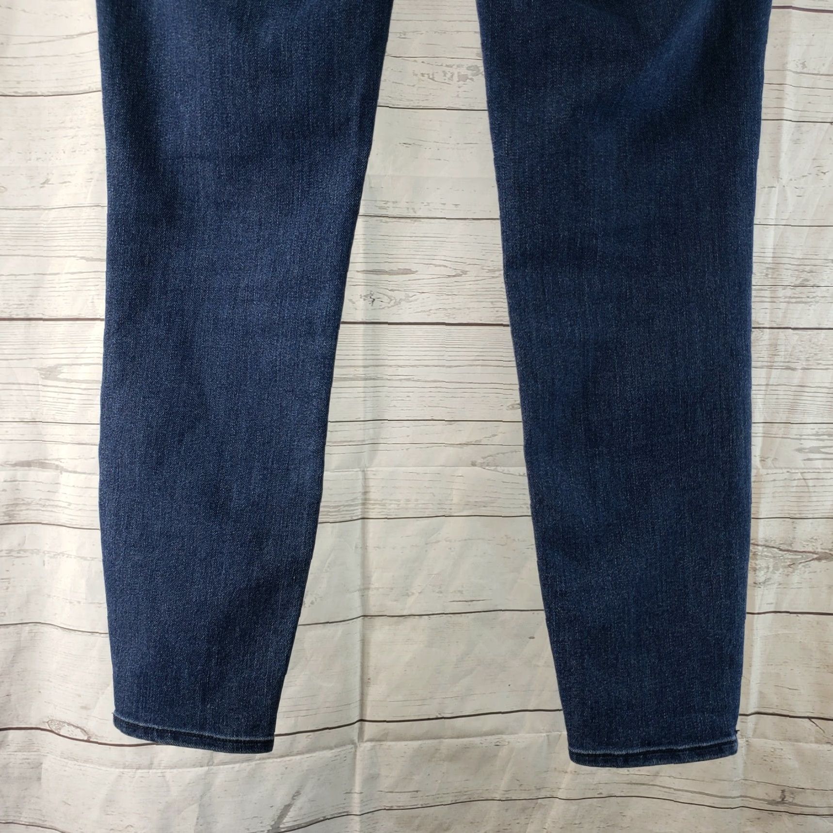Loft LOFT Womens Modern Skinny Ankle Jeans Sz 25 Blue Ankle Zip Low Rise Denim 26in Inseam Womens Jeans Size 42" / US 20 - 6 Thumbnail