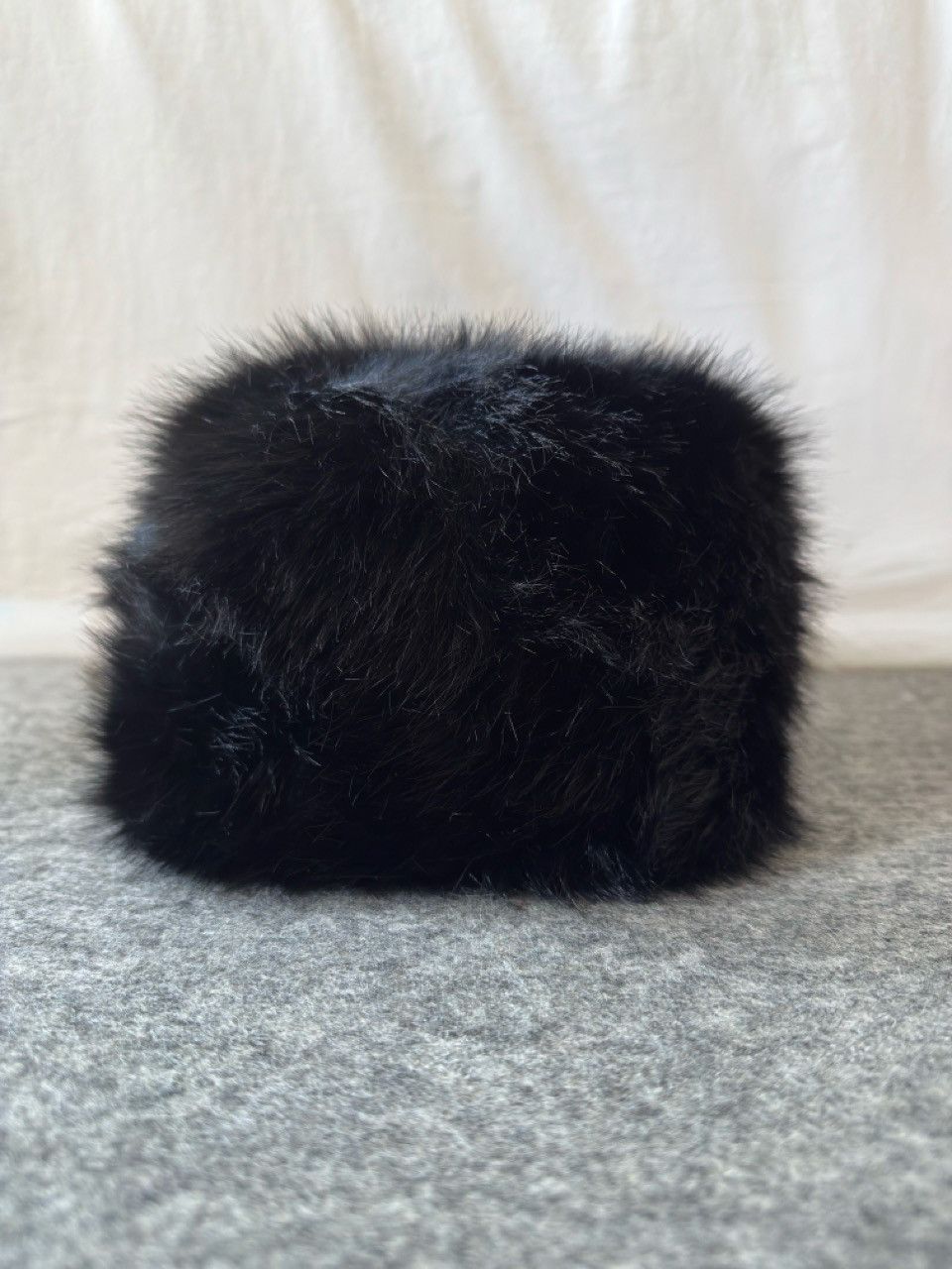 Other Black Rabbit Fur Winter Hat - Unisex Size ONE SIZE - 1 Thumbnail