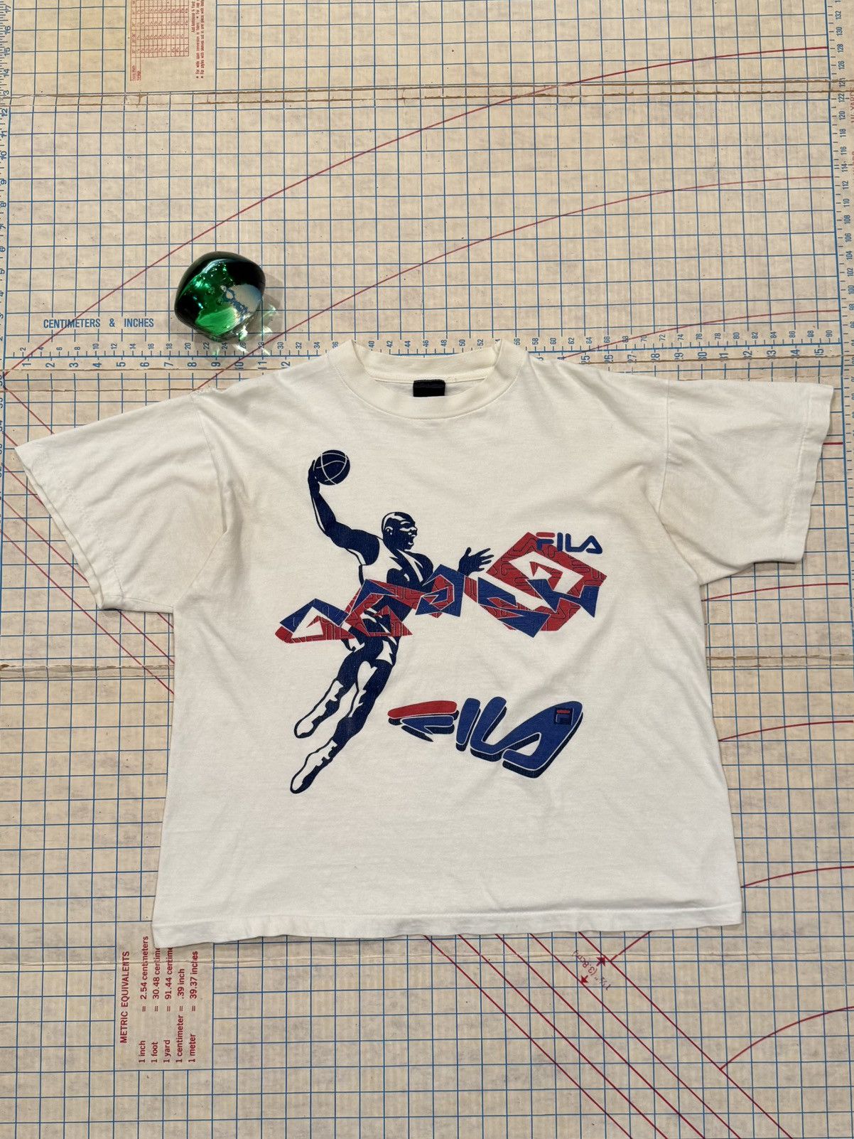 Fila Vintage Fila Basketball Grant Hill Graphic Tee Fits Boxy Lrg Size US L / EU 52-54 / 3 - 2 Thumbnail