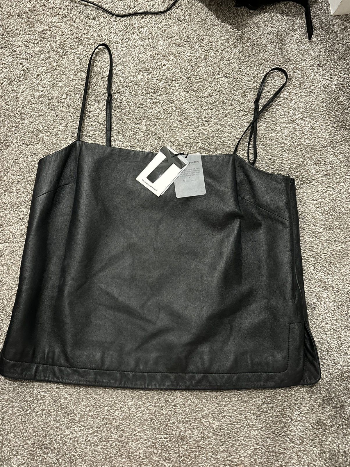 Alexander Wang Black leather alexander wang top Size M / US 6-8 / IT 42-44 - 1 Thumbnail