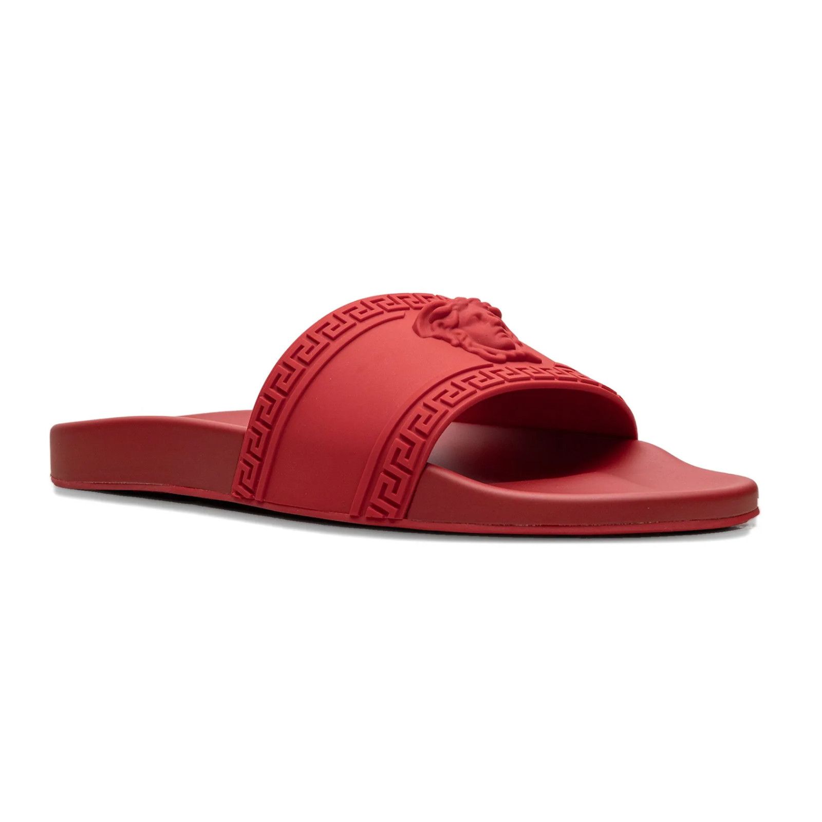 Versace Versace Medusa Palazzo Red Rubber Slide Pool Sandal 44 11 Size US 11 / EU 44 - 3 Thumbnail