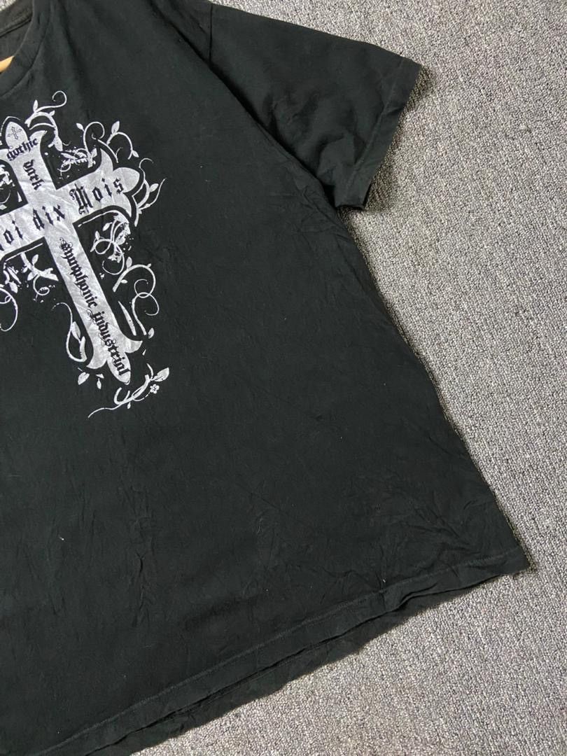 Japanese Brand “Moi dix Mois” Band Tshirt with Cross Graphic (200) Size US M / EU 48-50 / 2 - 5 Thumbnail