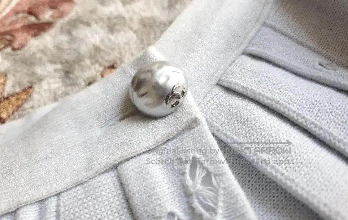 Chanel Chanel Striped Light Blue Pleated Skirt . Size 23" - 8 Thumbnail