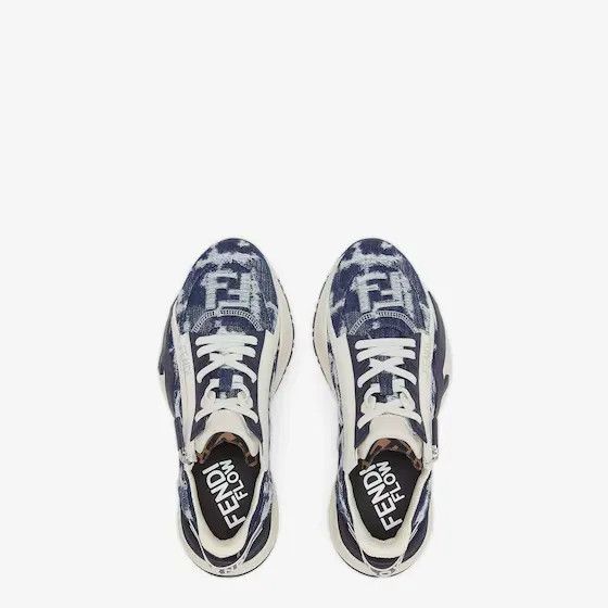 Fendi o1s1wg110225 Sneaker in Black & White Size US 12 / EU 45 - 3 Thumbnail