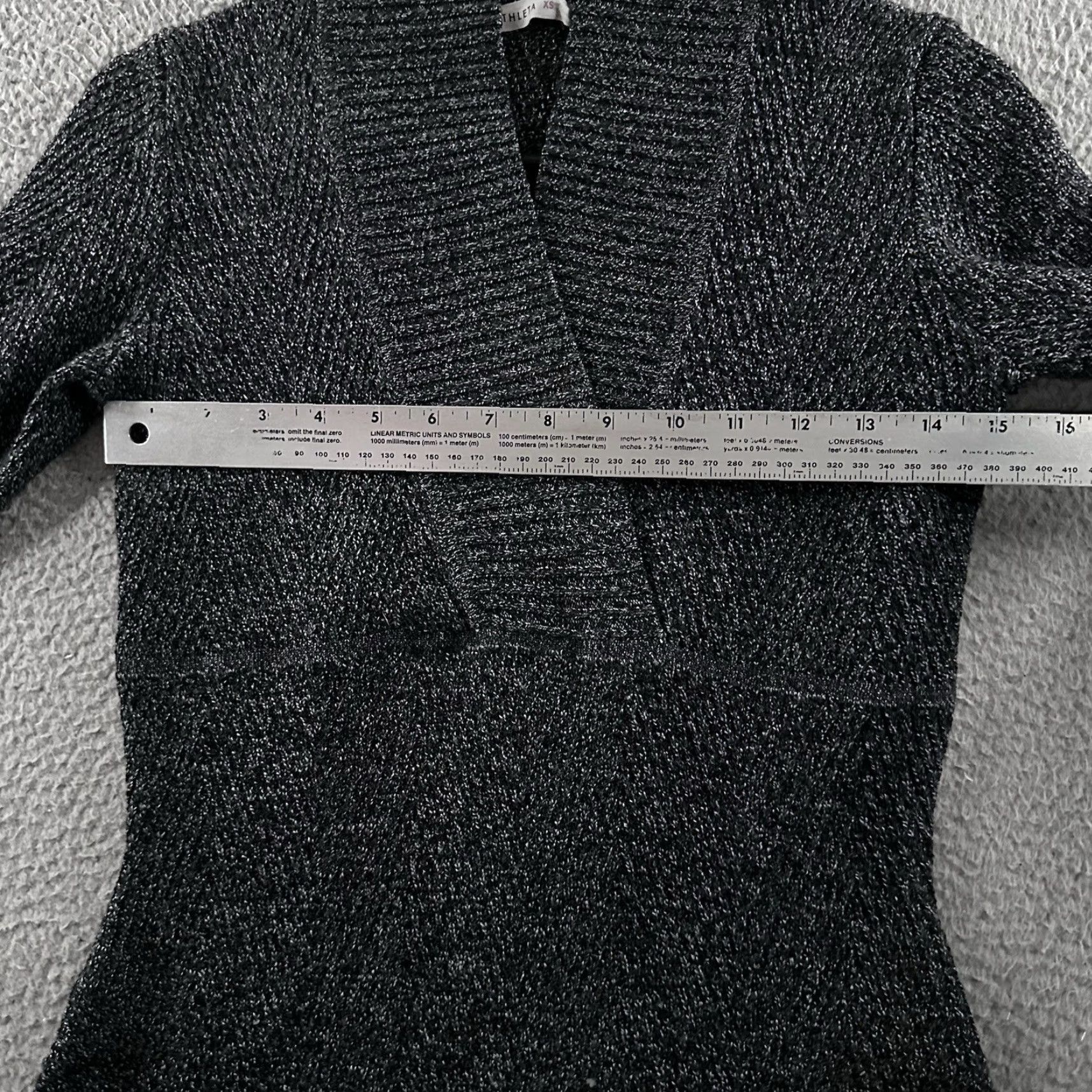 Athleta Athleta Womens Dress Black Marled Size XS Innsbrook Wool Blend Sweater Dress Size XS / US 0-2 / IT 36-38 - 4 Thumbnail