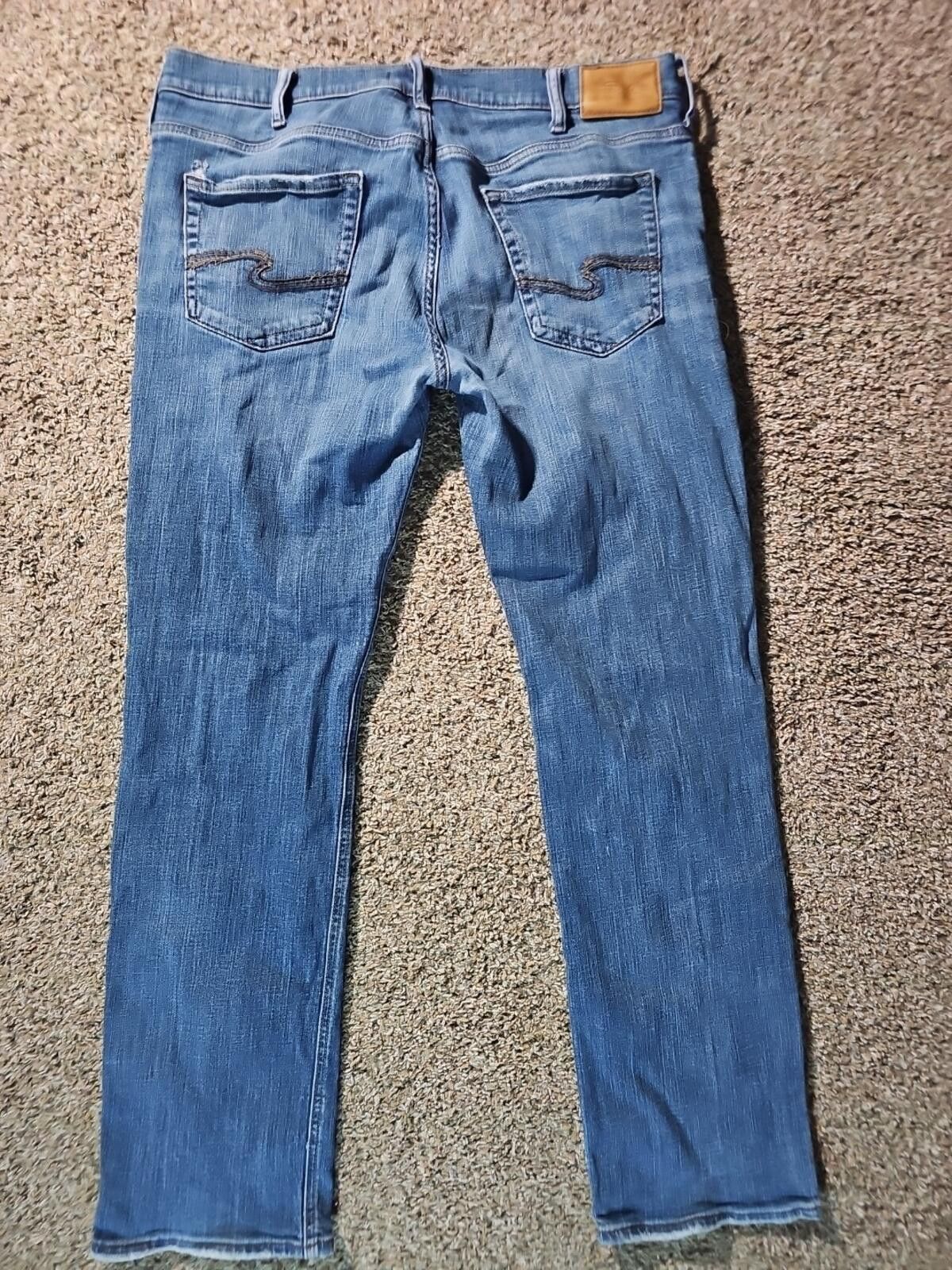 Silver Jeans Co. Silver Jeans Allan Mens 36x34 Jeans Size US 36 / EU 52 - 7 Thumbnail