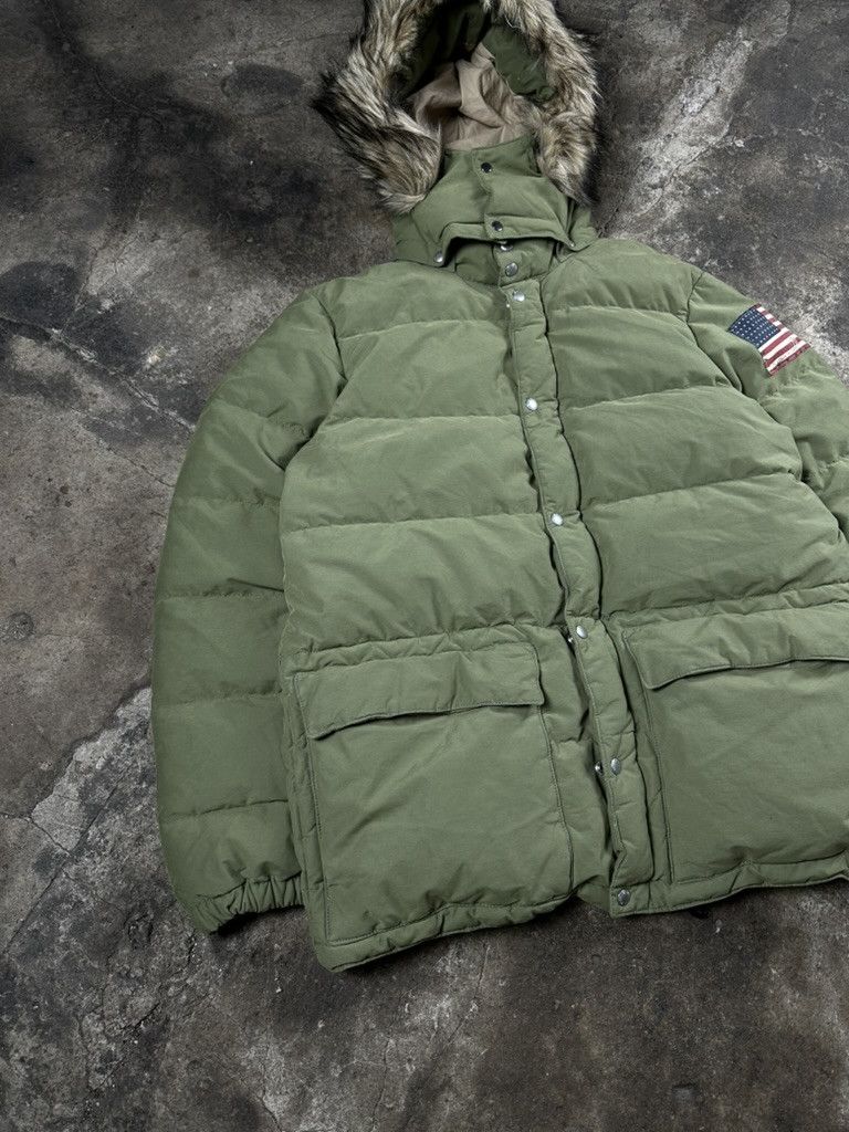 Denim & Supply Ralph Lauren Ralph Lauren Fur Hood Puffer Down Jacket Khaki Size US L / EU 52-54 / 3 - 2 Thumbnail