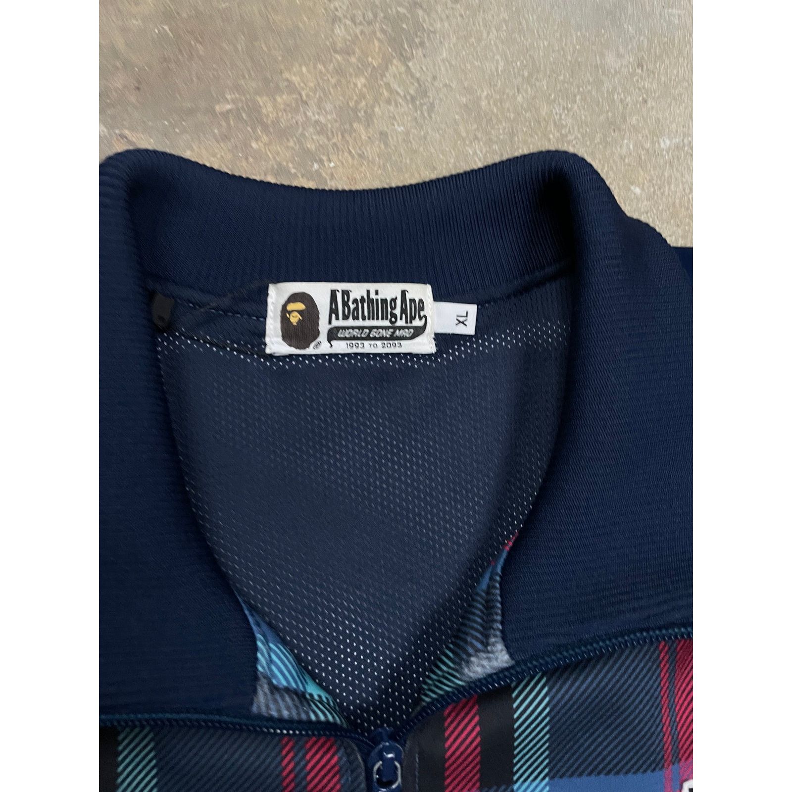 Bape Bape Zip Up Plaid Used XL Size US XL / EU 56 / 4 - 2 Thumbnail