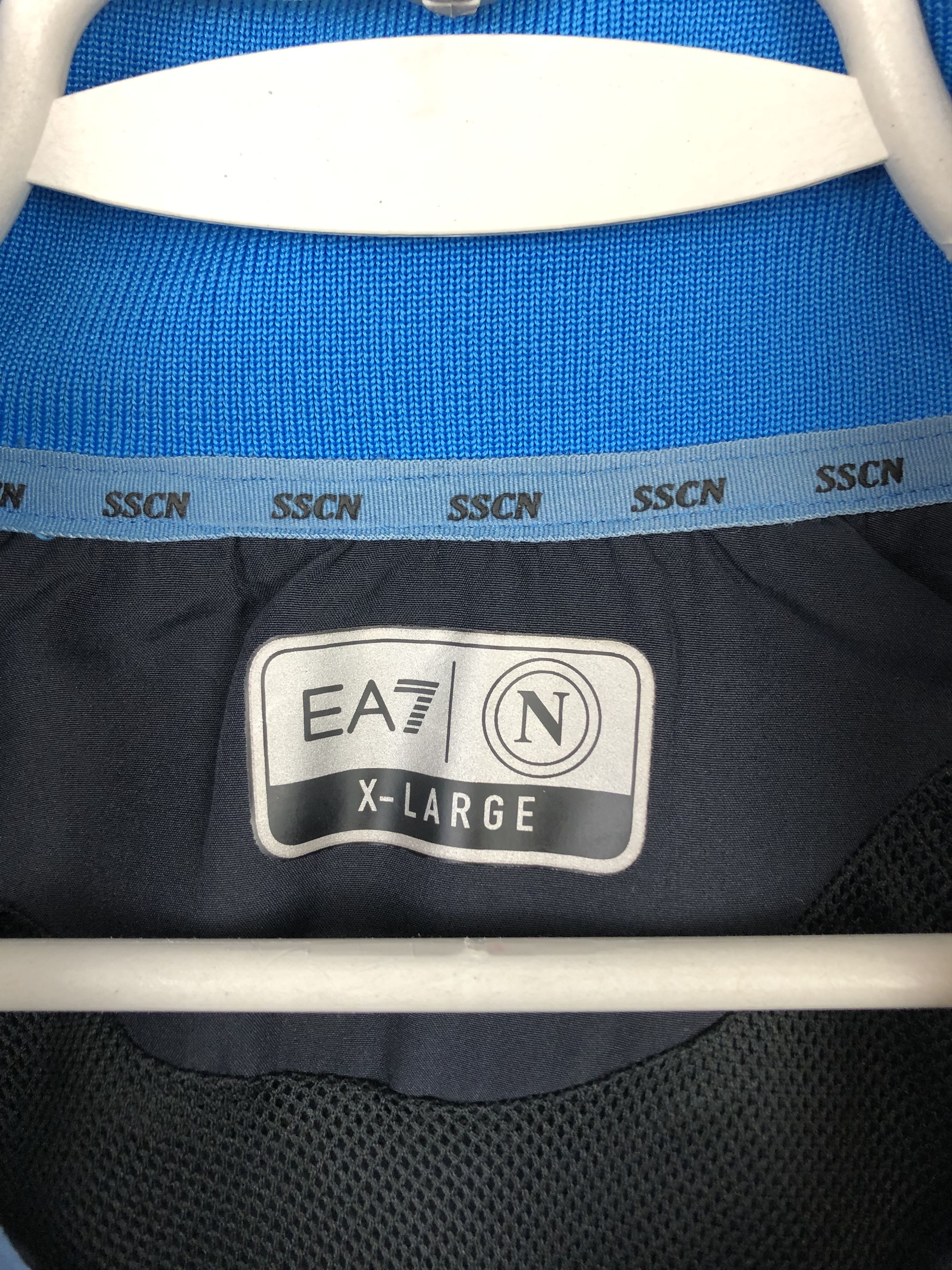 Other EA7 Napoli Football Set Soccer Suit Track Jacket Pants Mens Size US XL / EU 56 / 4 - 4 Thumbnail