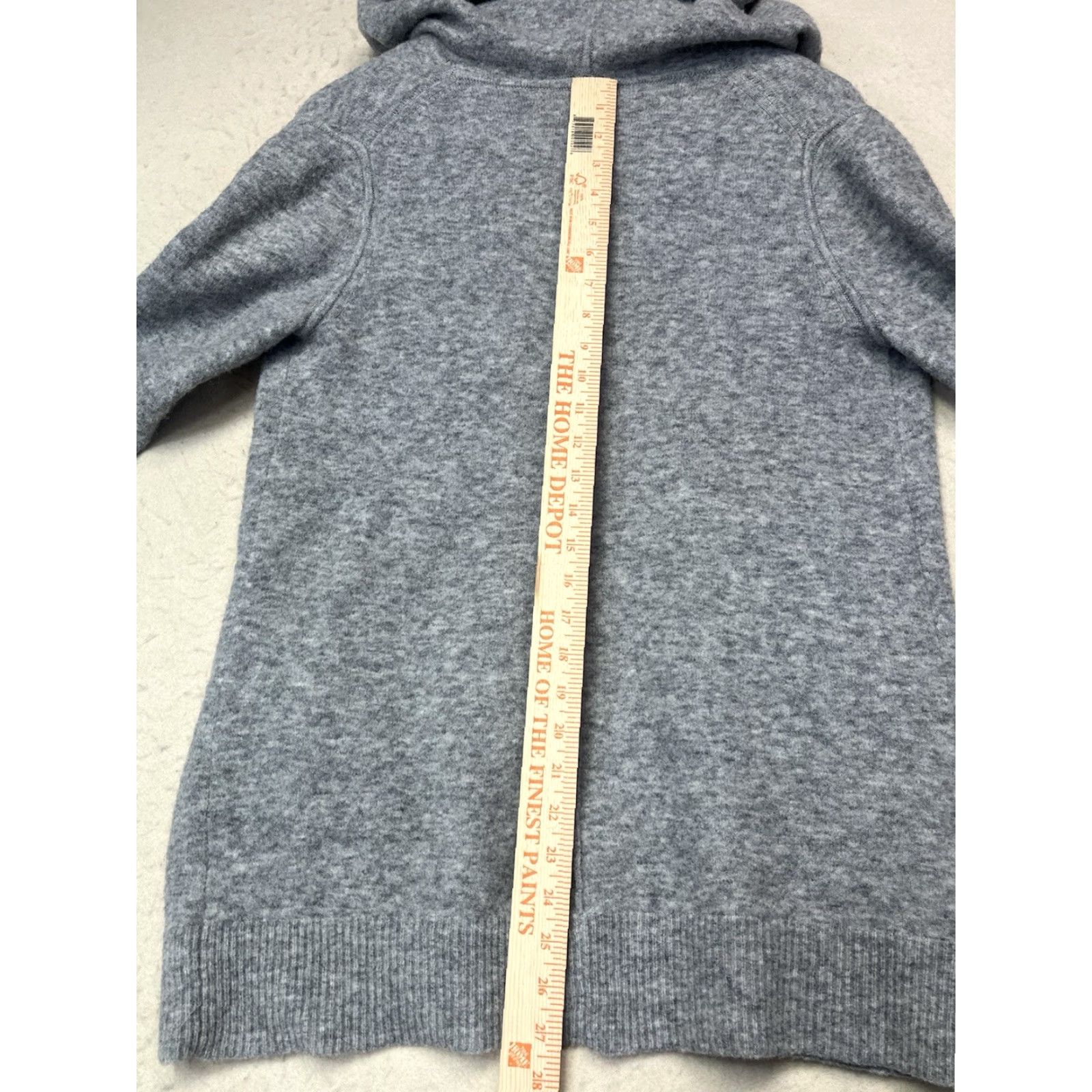 Banana Republic Banana Republic Sweater Cardigan Women XS Gray Open Front Long Sleeve Wool Blend Pockets Size XS / US 0-2 / IT 36-38 - 4 Thumbnail