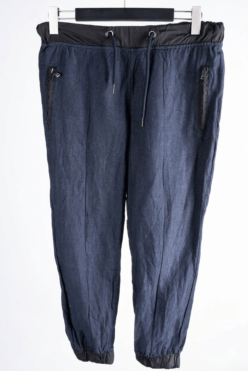 Dolce & Gabbana Dolce & Gabbana Navy Drawstring Sweatpants Size W33 / L28 Size US 32 / EU 48 - 1 Thumbnail