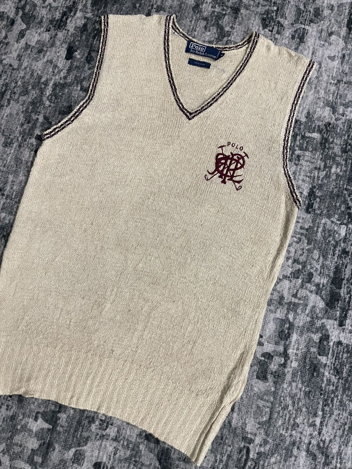 Polo Ralph Lauren Vintage Polo Ralph Lauren Silk Vest Size US M / EU 48-50 / 2 - 3 Thumbnail