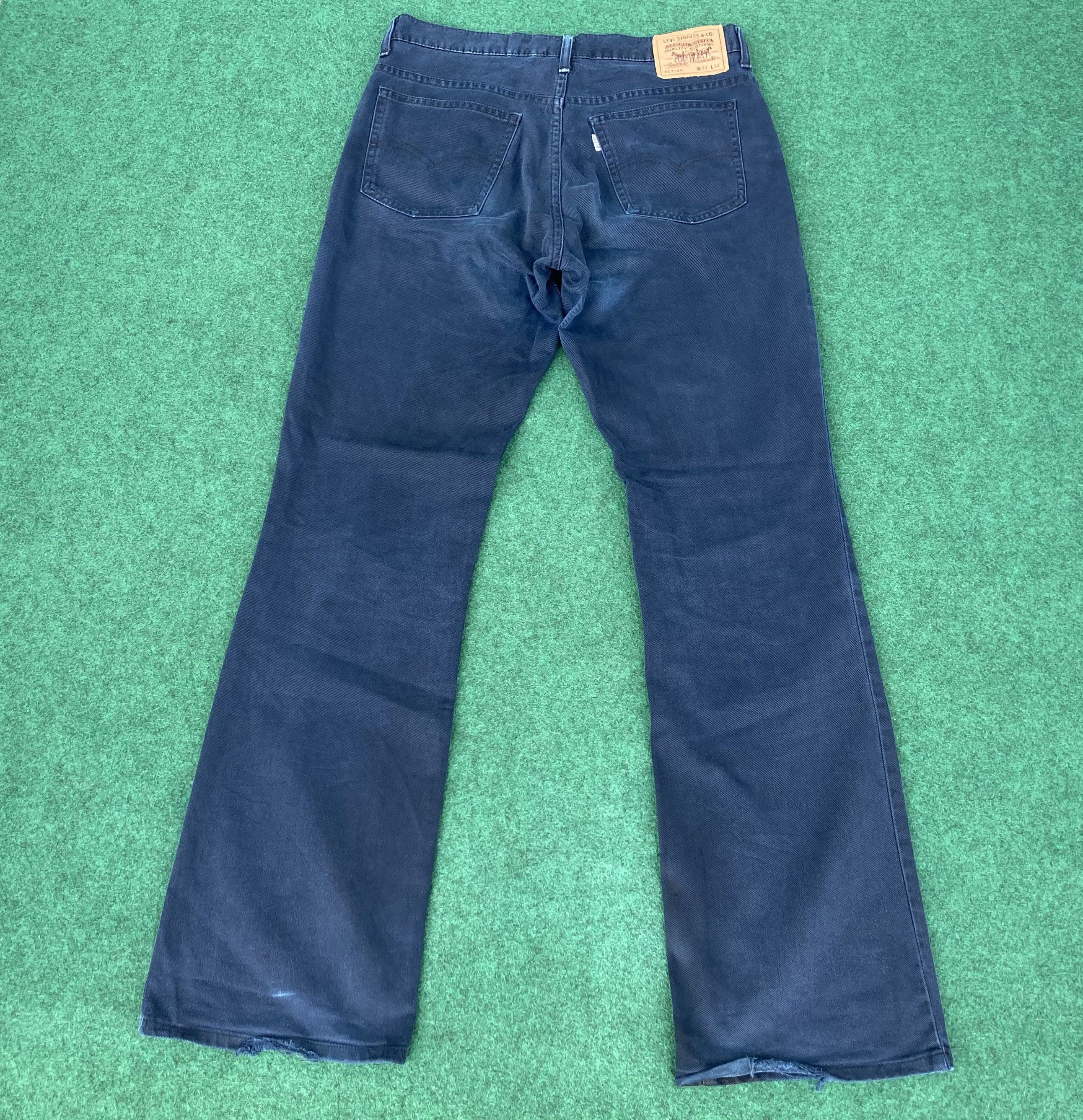 Levi's × Vintage Vtg Levis 517 Ripped Distressed Denim Bootcut Flared Jeans Size US 32 / EU 48 - 13 Thumbnail
