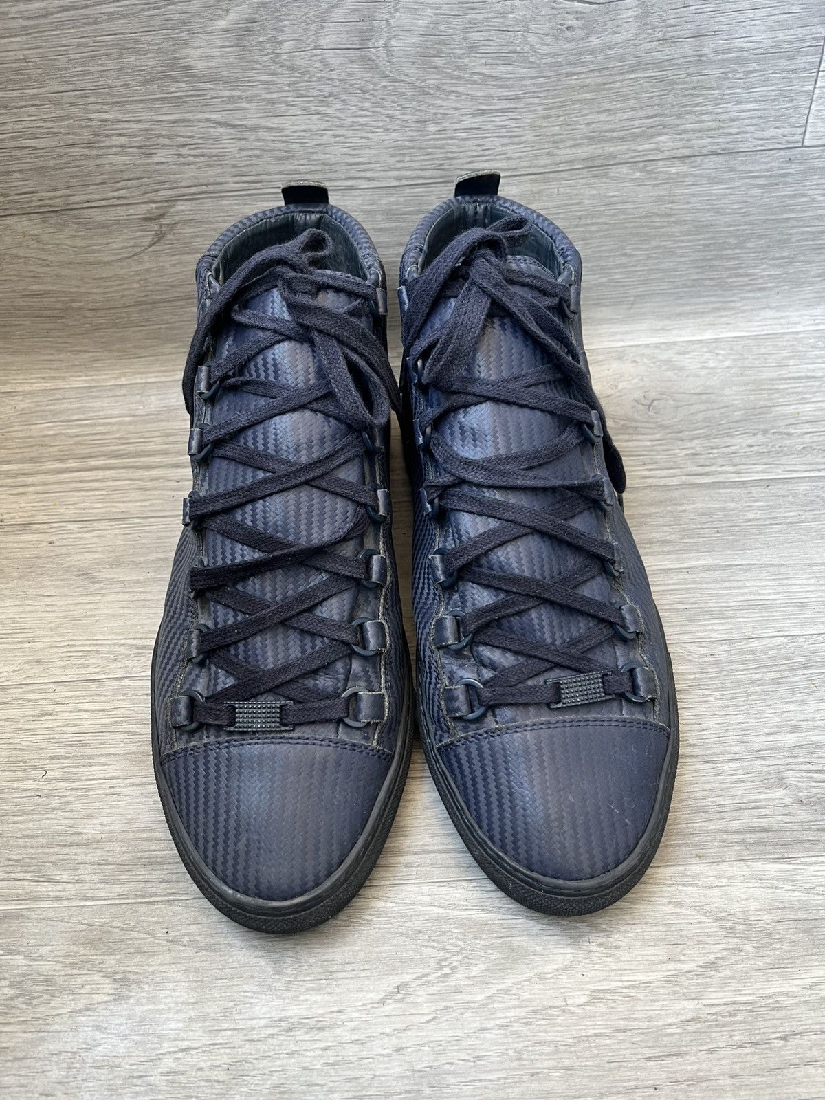 Balenciaga Balenciaga arena carbon blue hi-top sneakers sz 41 Size US 8 / EU 41 - 2 Thumbnail