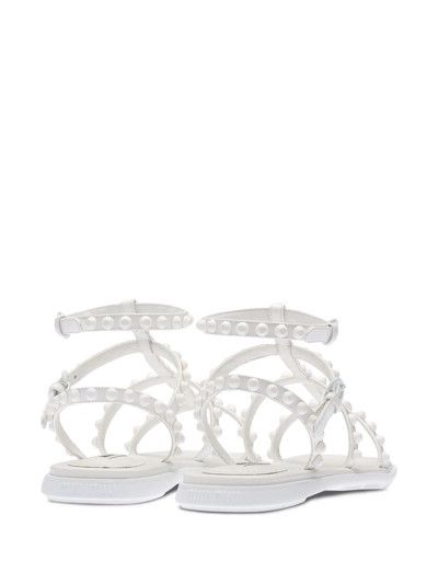 Miu Miu o1la1rc1a0724 Flat Sandals in White Size US 9 / IT 39 - 3 Thumbnail