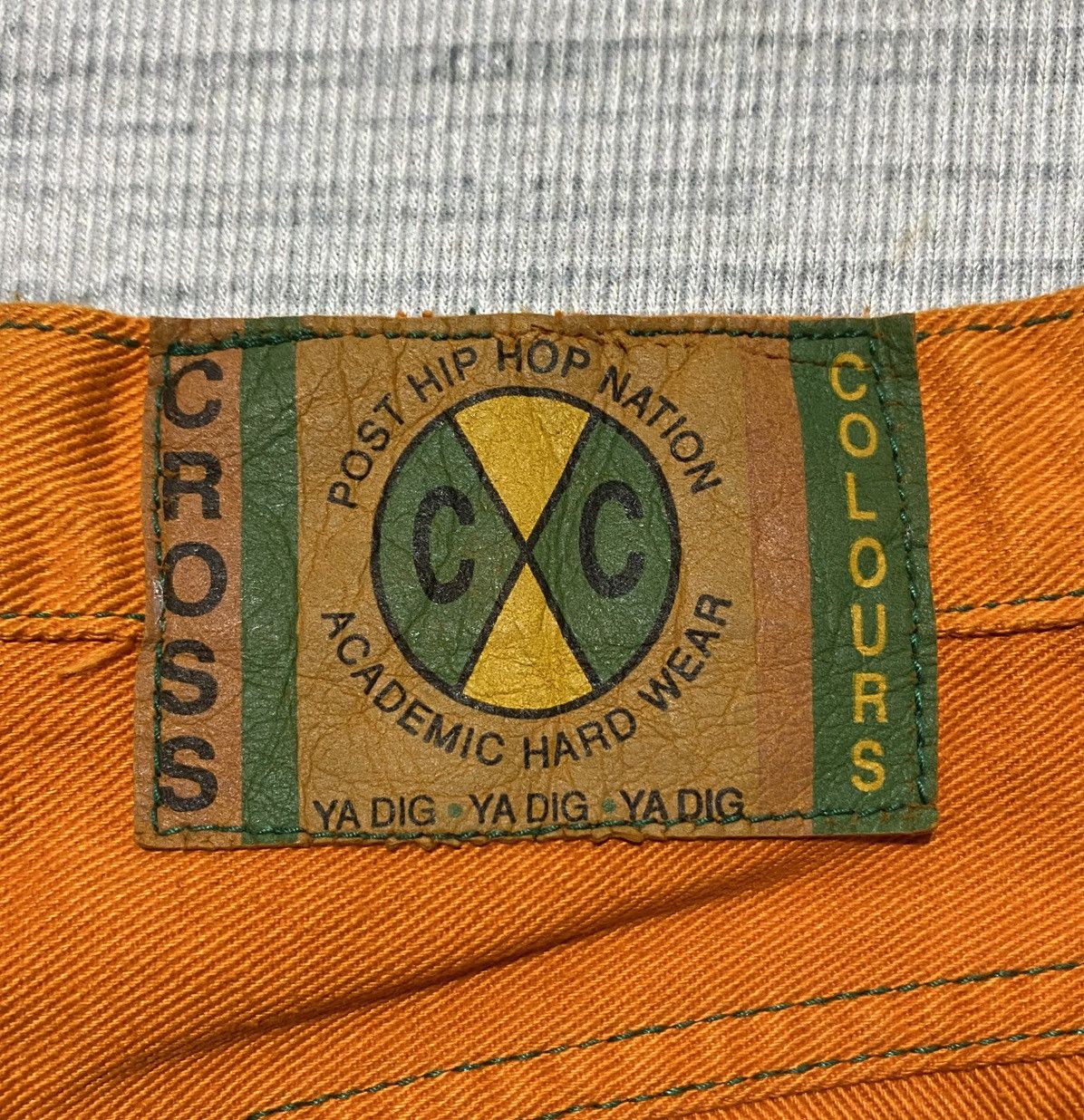 Cross Colours Vintage Cross Colours Orange Baggy Jeans Size US 27 - 4 Thumbnail