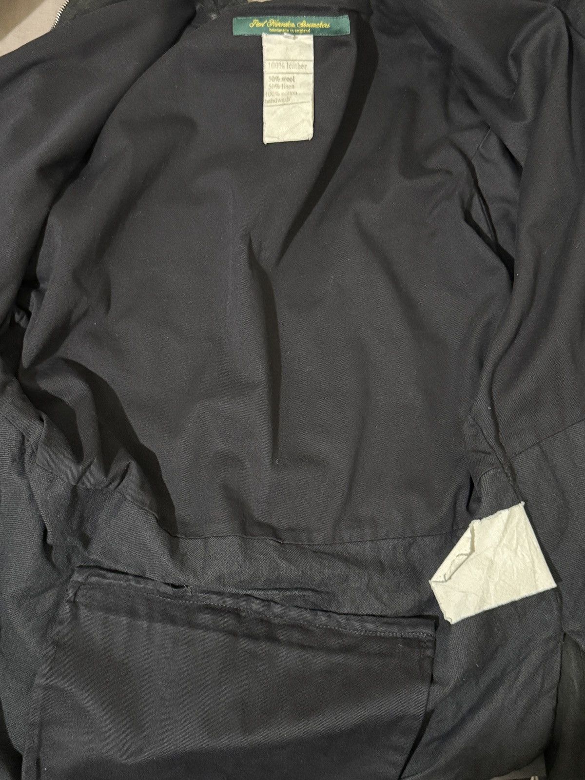 Paul Harnden Shoemakers paul harnden 23aw leather Blazer Size 52L - 3 Thumbnail