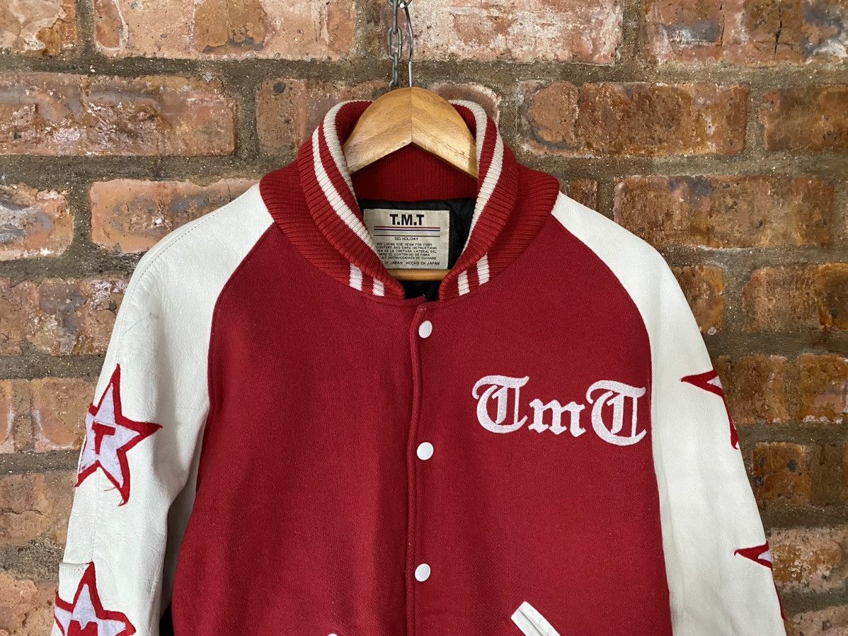 TMT 2000s TMT Big Holiday Red Indian leather varsity Jacket Size US M / EU 48-50 / 2 - 7 Thumbnail