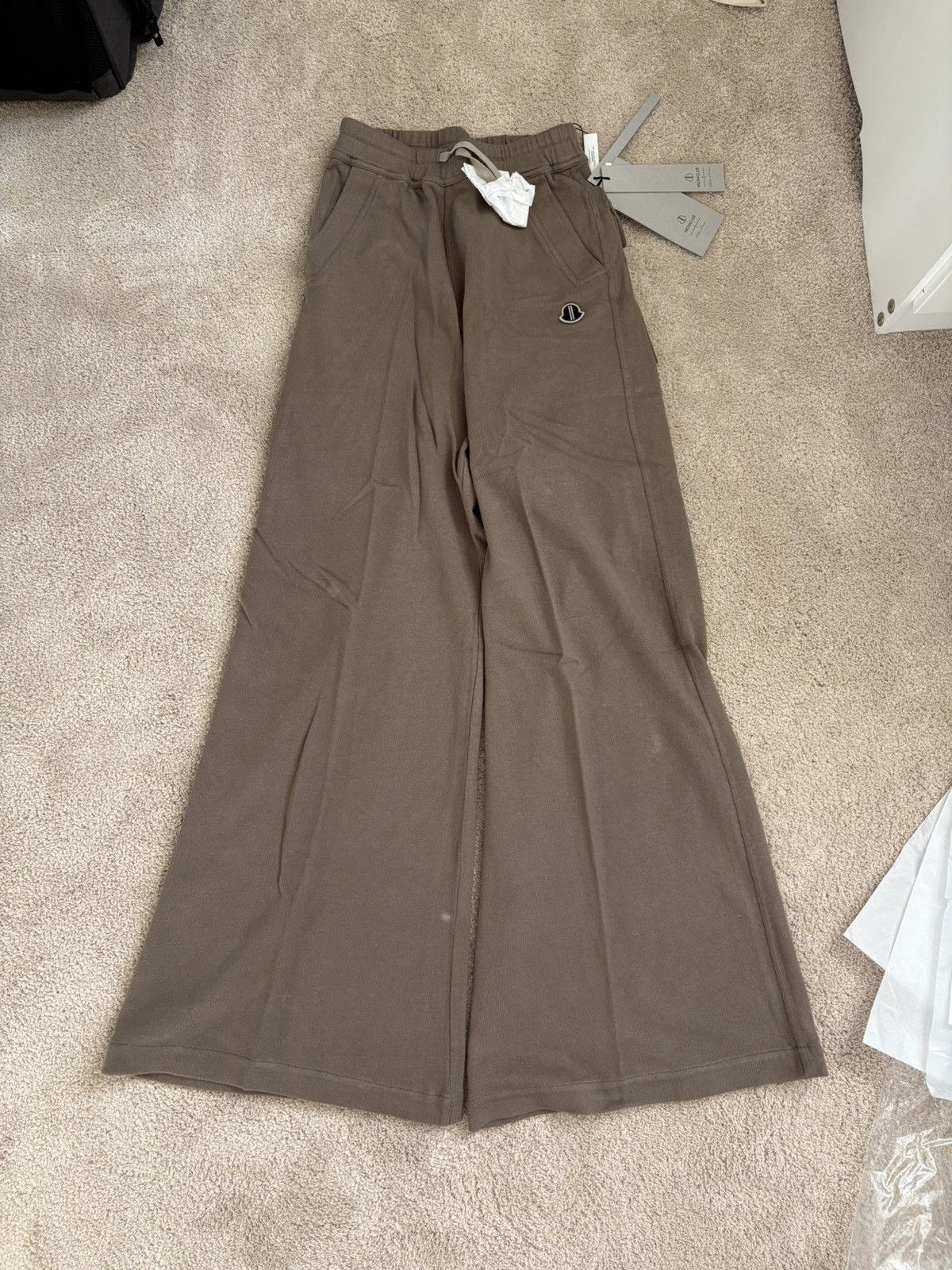 Moncler × Rick Owens Rick Owens x Moncler bela lounge pants Size US 27 - 1 Thumbnail